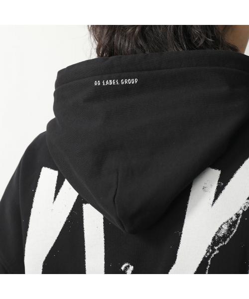 44 LABEL GROUP パーカー HOODIE B0030576 FA583 （P601/BLACK+FOSSIL/ブラック） P601/BLACK+FOSSIL/ブラック