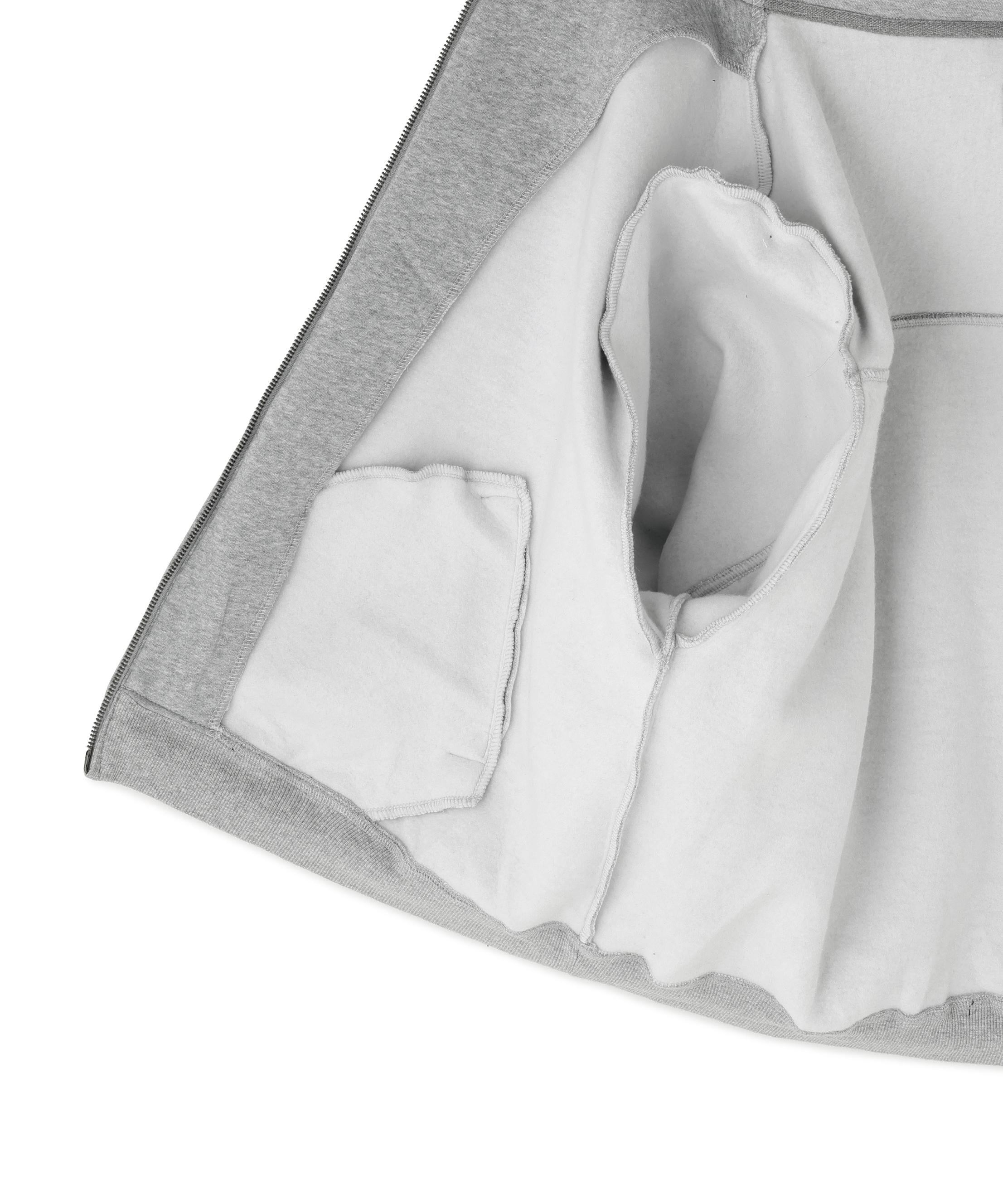 DankeSchon/ダンケシェーン/CVC ZIP HOODIE グレー