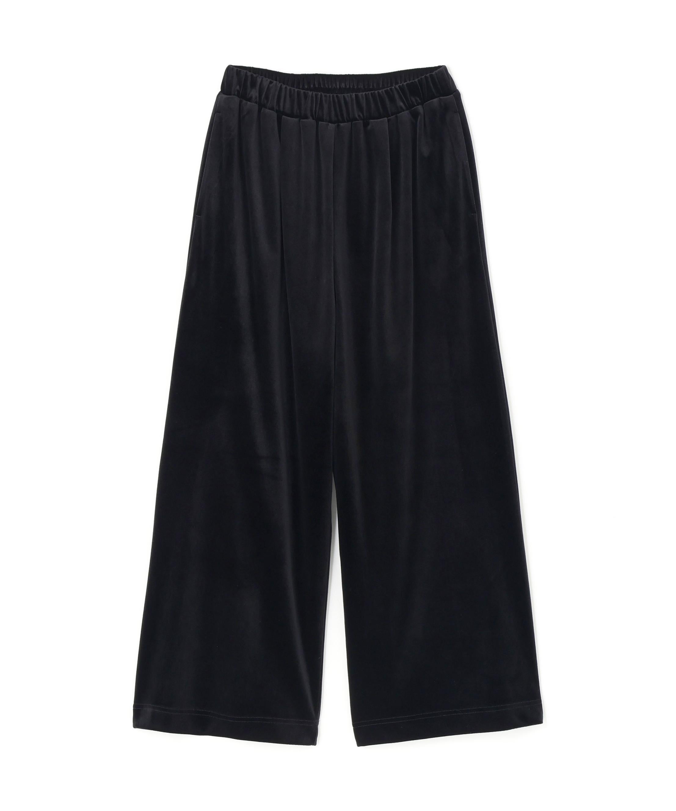 ベロアイージーパンツ ブラック