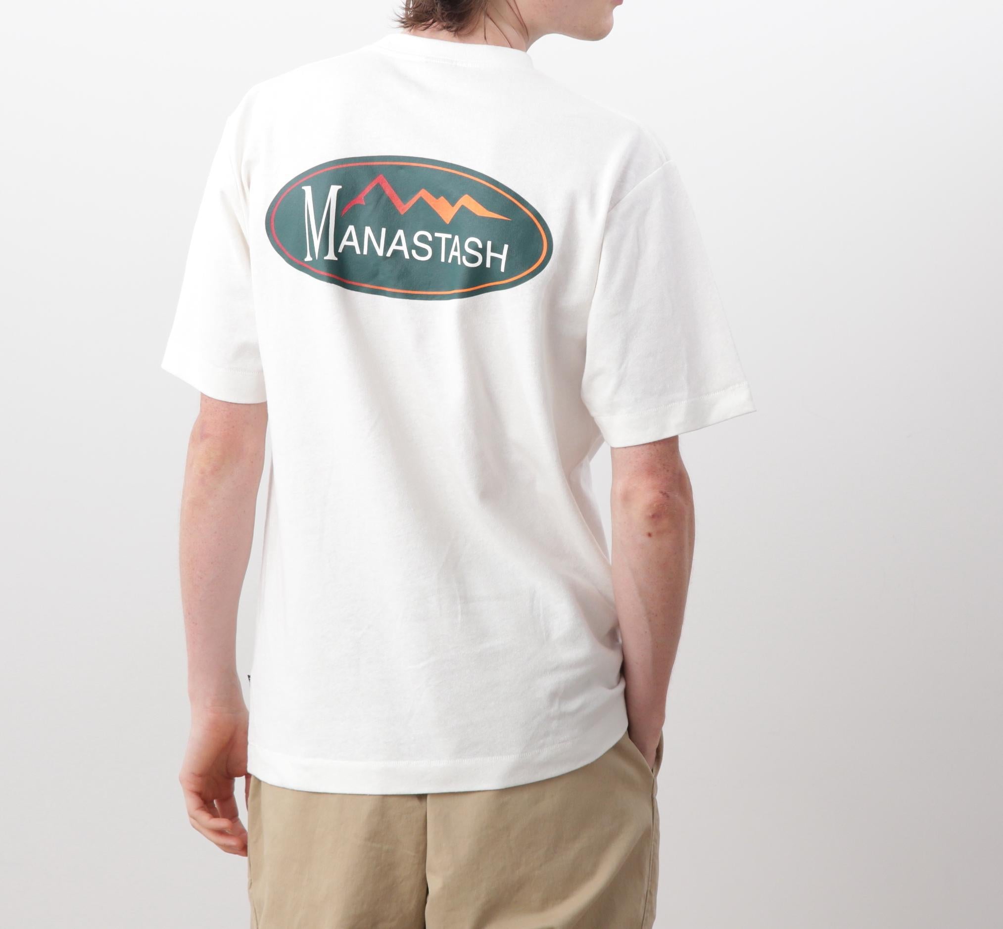 MANASTASH/マナスタッシュ/HEMP TEE O>IGINAL LOGO ホワイト