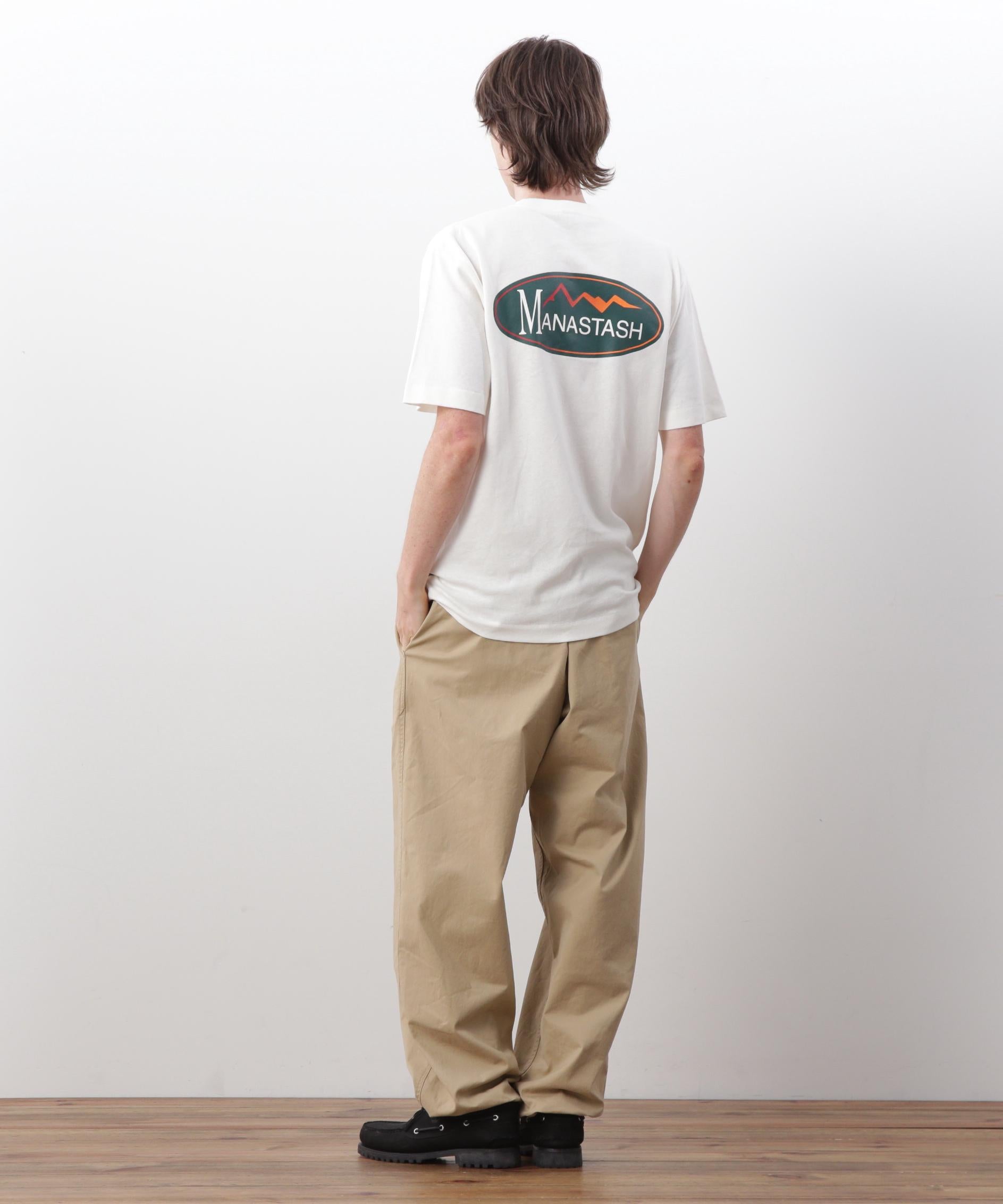 MANASTASH/マナスタッシュ/HEMP TEE O>IGINAL LOGO ホワイト
