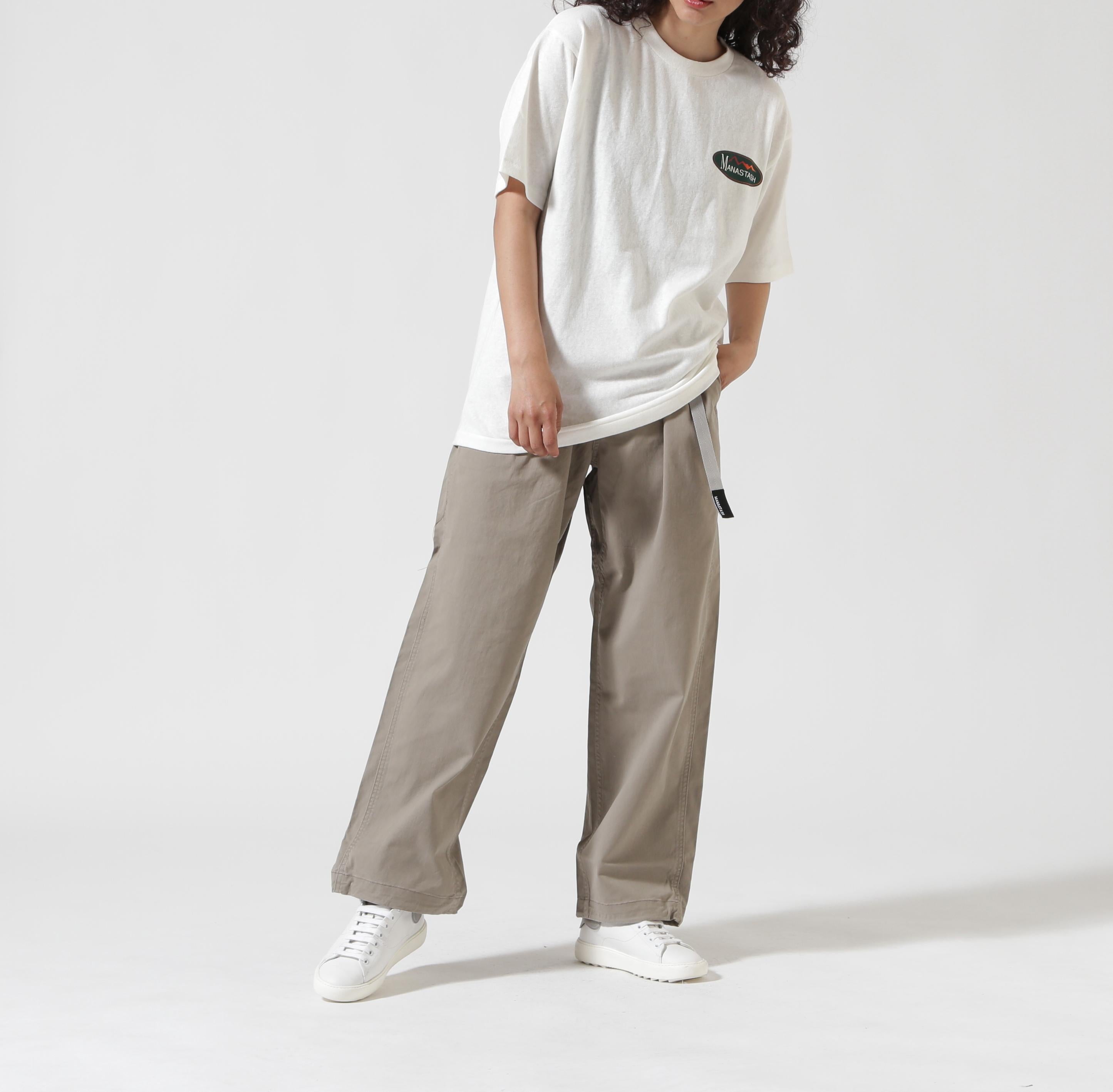 MANASTASH/マナスタッシュ/HEMP TEE O>IGINAL LOGO ホワイト