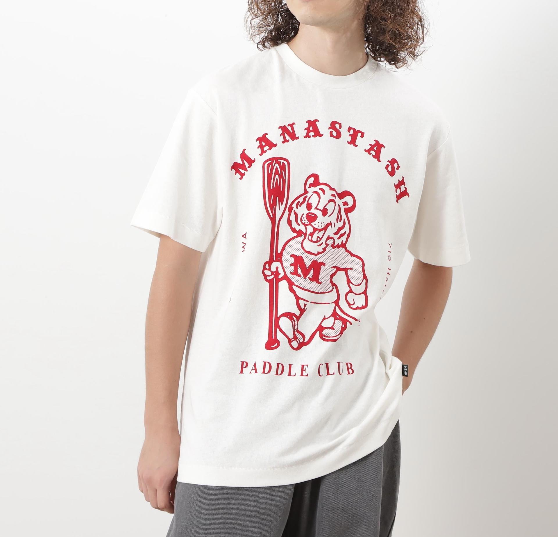 MANASTASH/マナスタッシュ/HEMP TEE MPC ホワイト