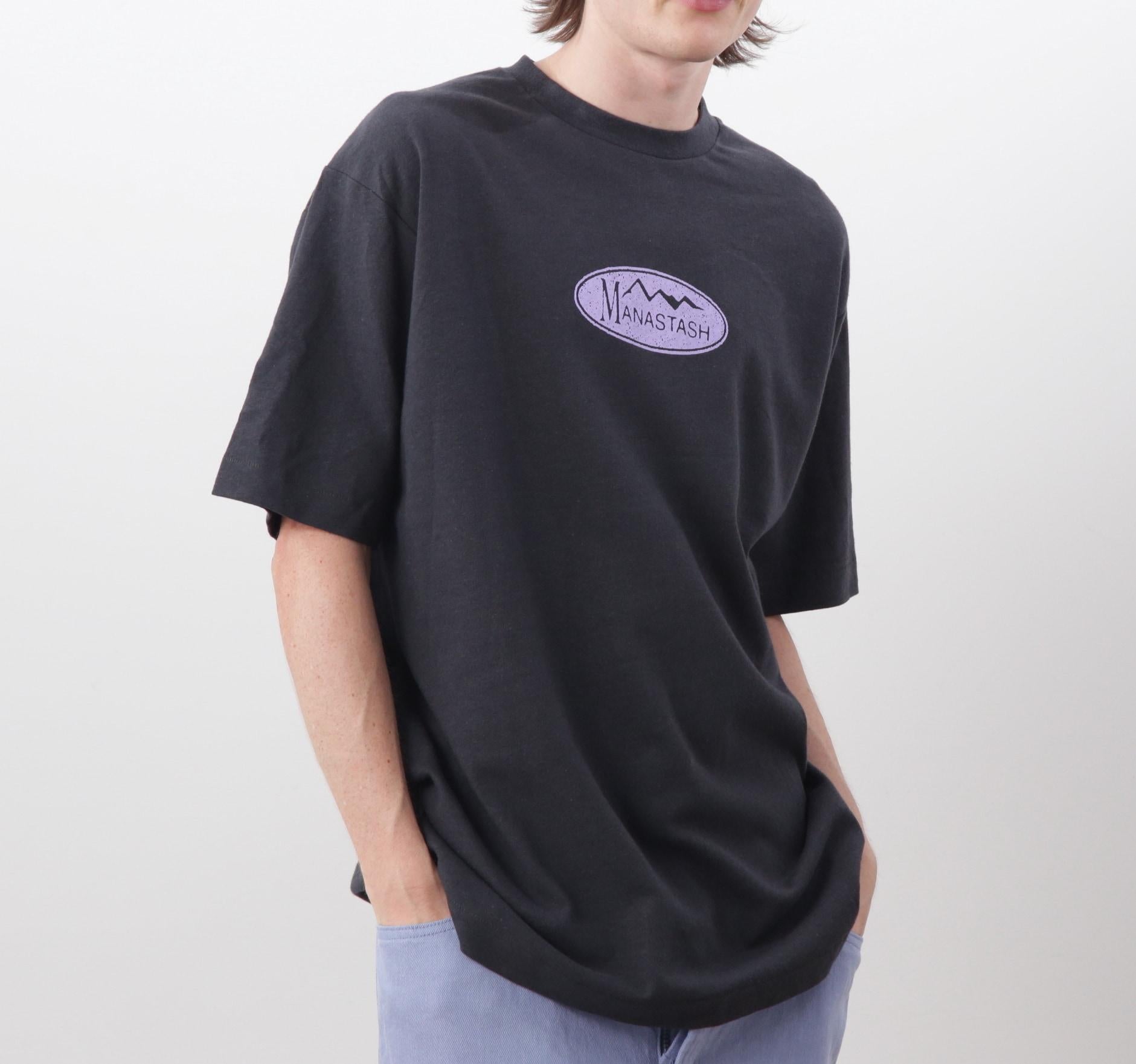 MANASTASH/マナスタッシュ/HEMP TEE JUMRLE ブラック