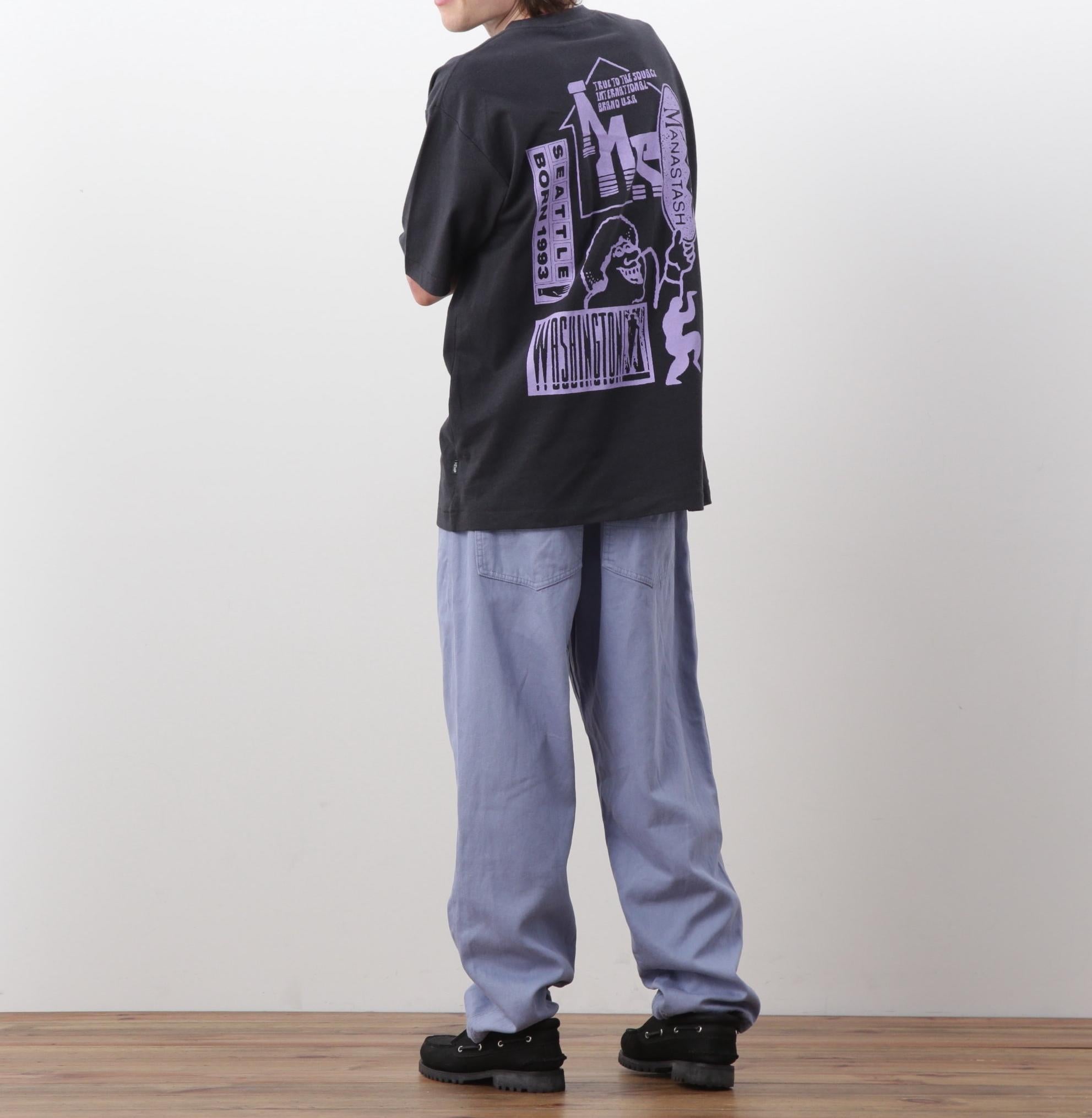 MANASTASH/マナスタッシュ/HEMP TEE JUMRLE ブラック