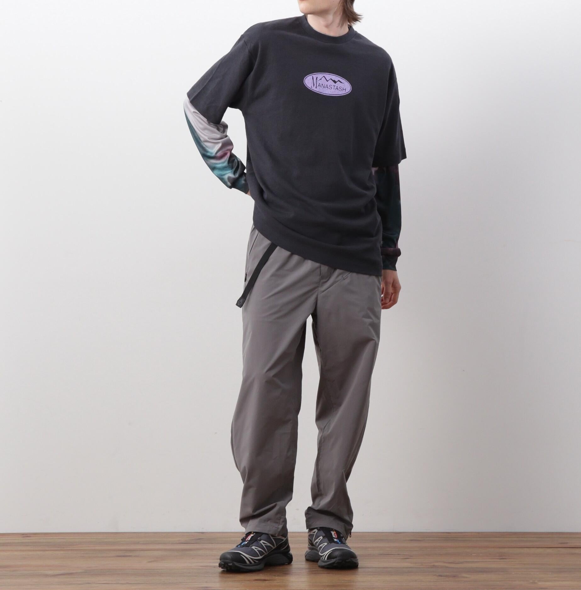 MANASTASH/マナスタッシュ/HEMP TEE JUMRLE ブラック