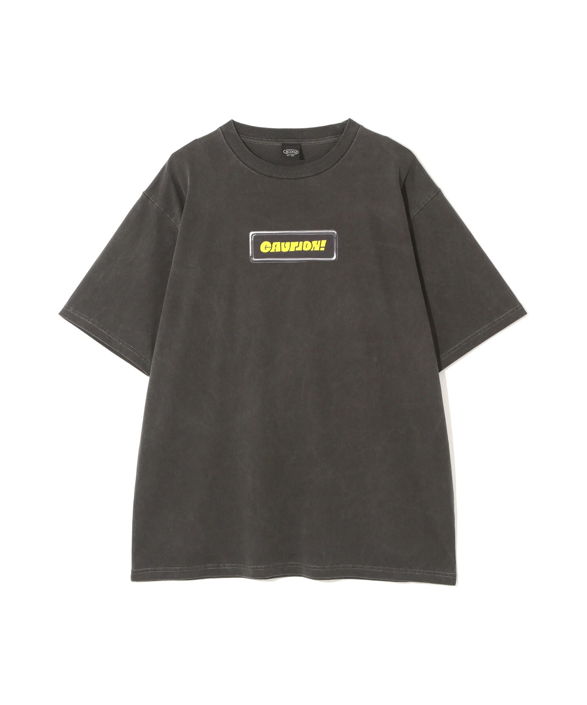 MANASTASH/マナスタッシュ/PUMICE TEE CAUTION! ブラック