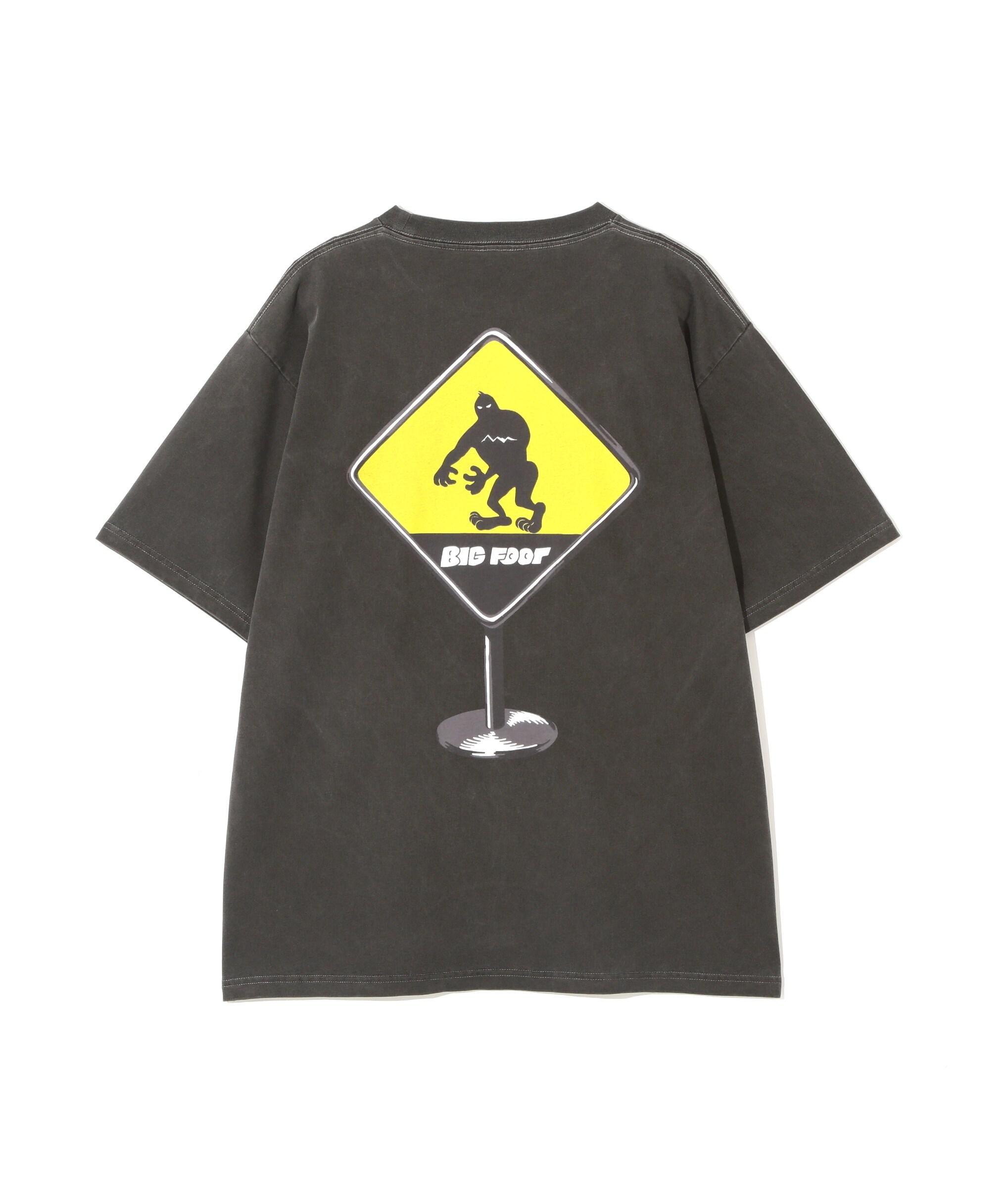 MANASTASH/マナスタッシュ/PUMICE TEE CAUTION! ブラック