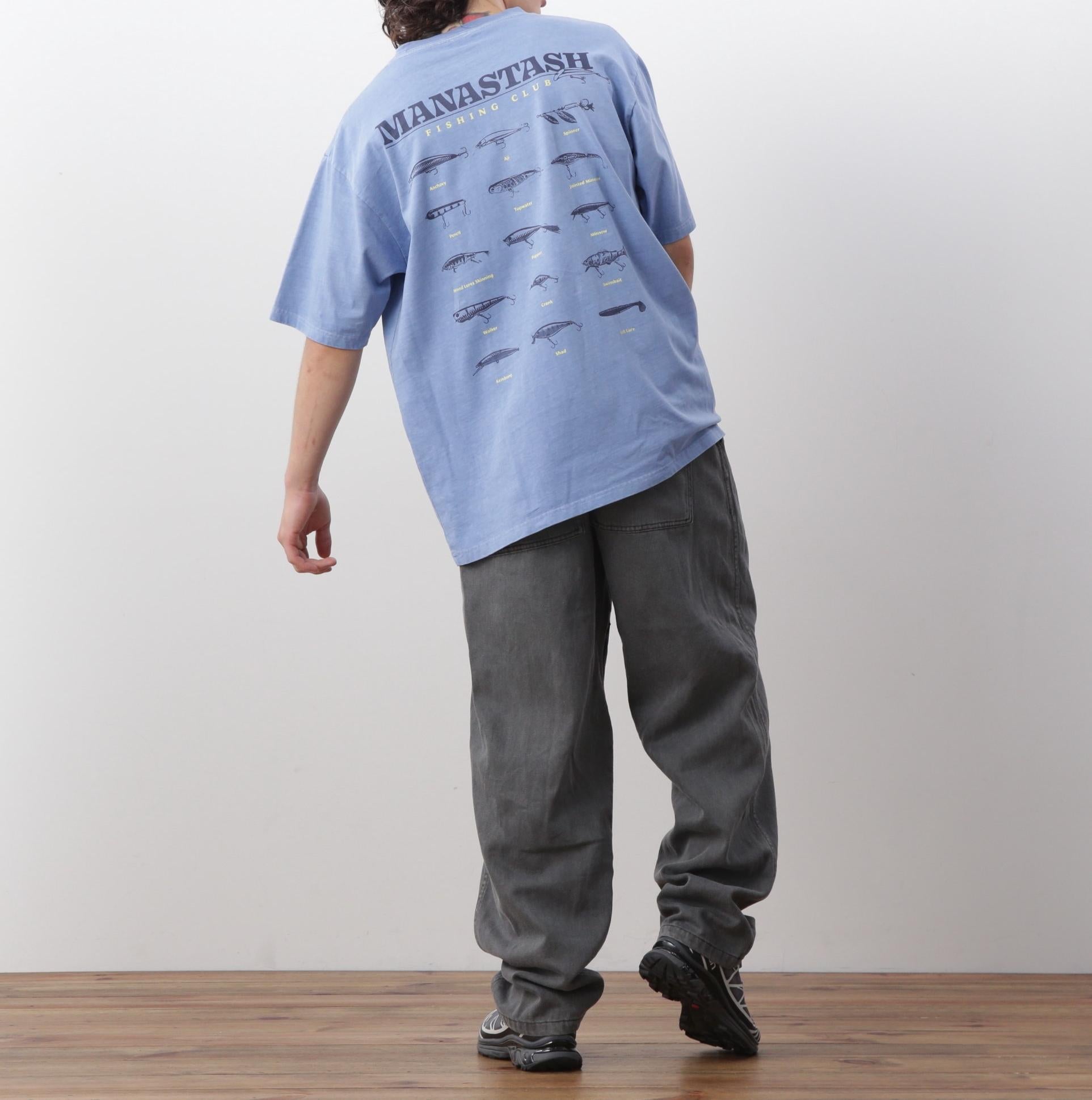 MANASTASH/マナスタッシュ/PUMICE TEE LU>E ブルー