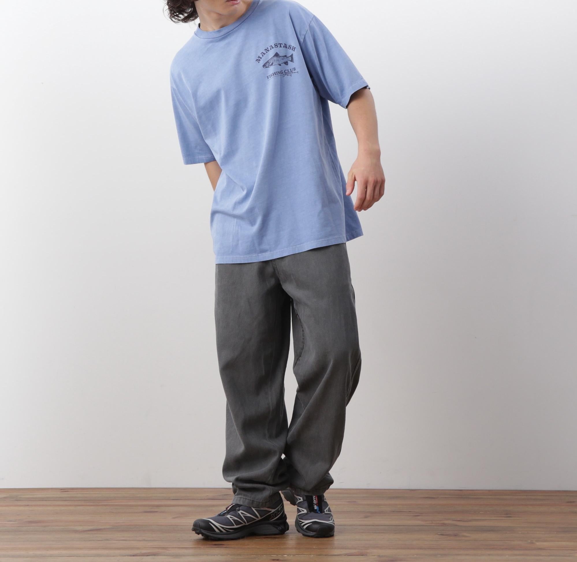 MANASTASH/マナスタッシュ/PUMICE TEE LU>E ブルー