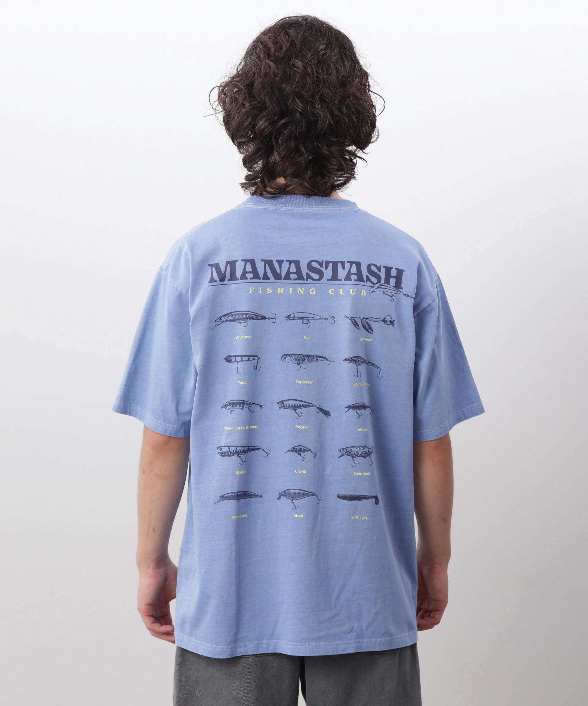 MANASTASH/マナスタッシュ/PUMICE TEE LU>E ブルー