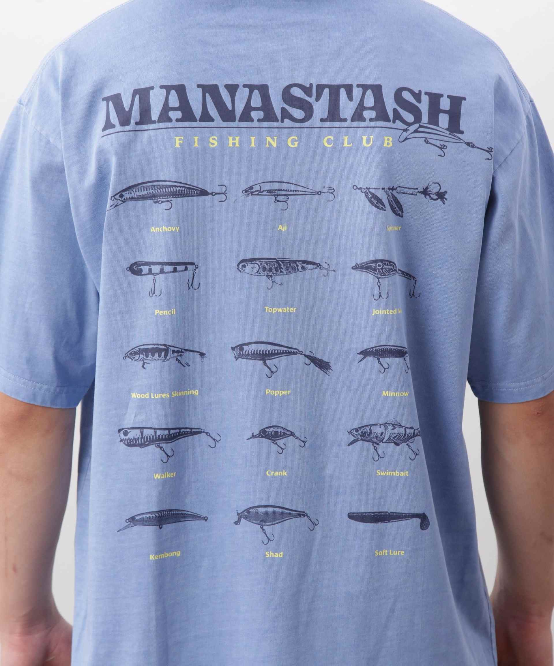 MANASTASH/マナスタッシュ/PUMICE TEE LU>E ブルー