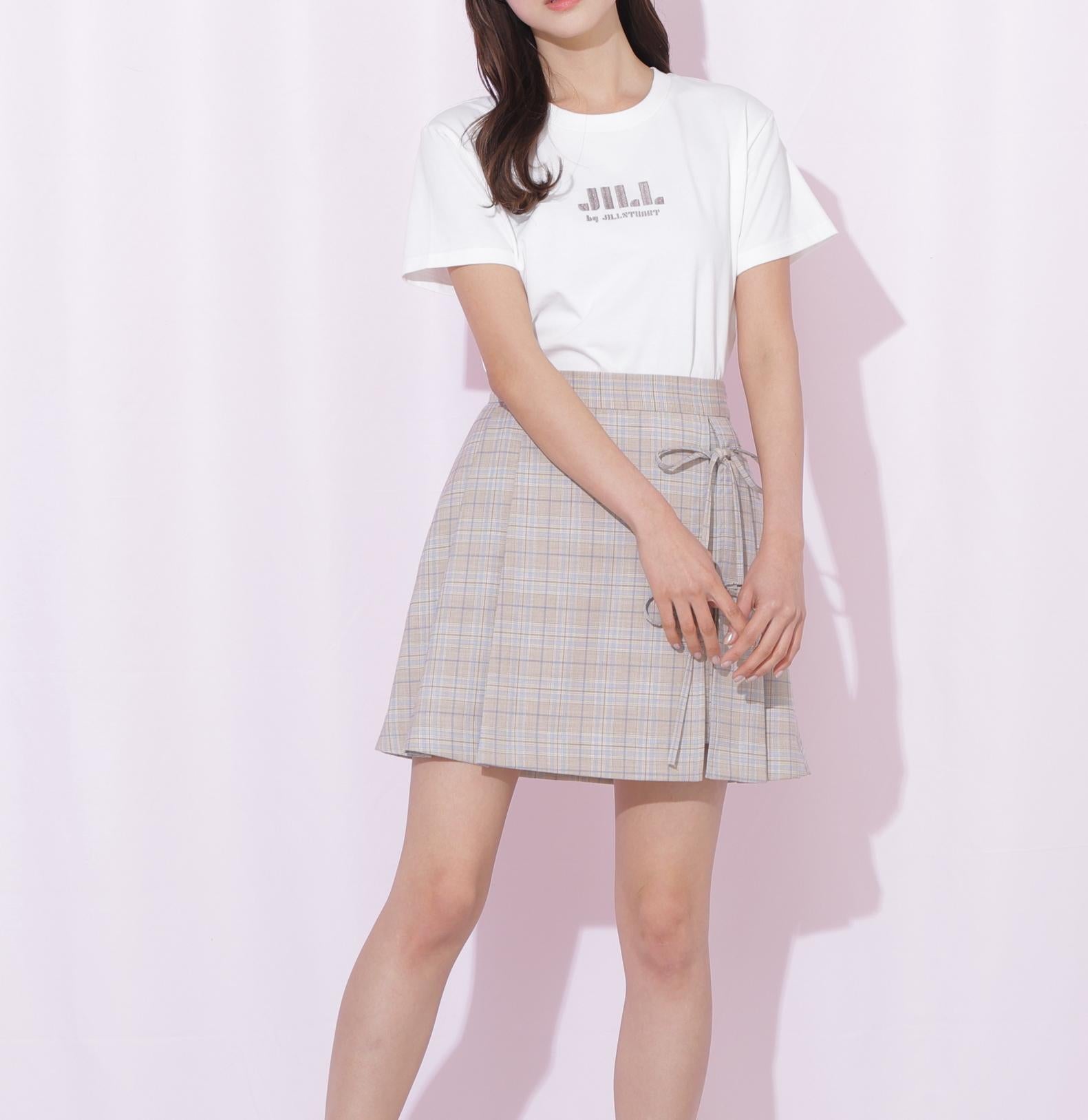 刺繍ロゴTシャツオーガニックコットン ホワイトモカ