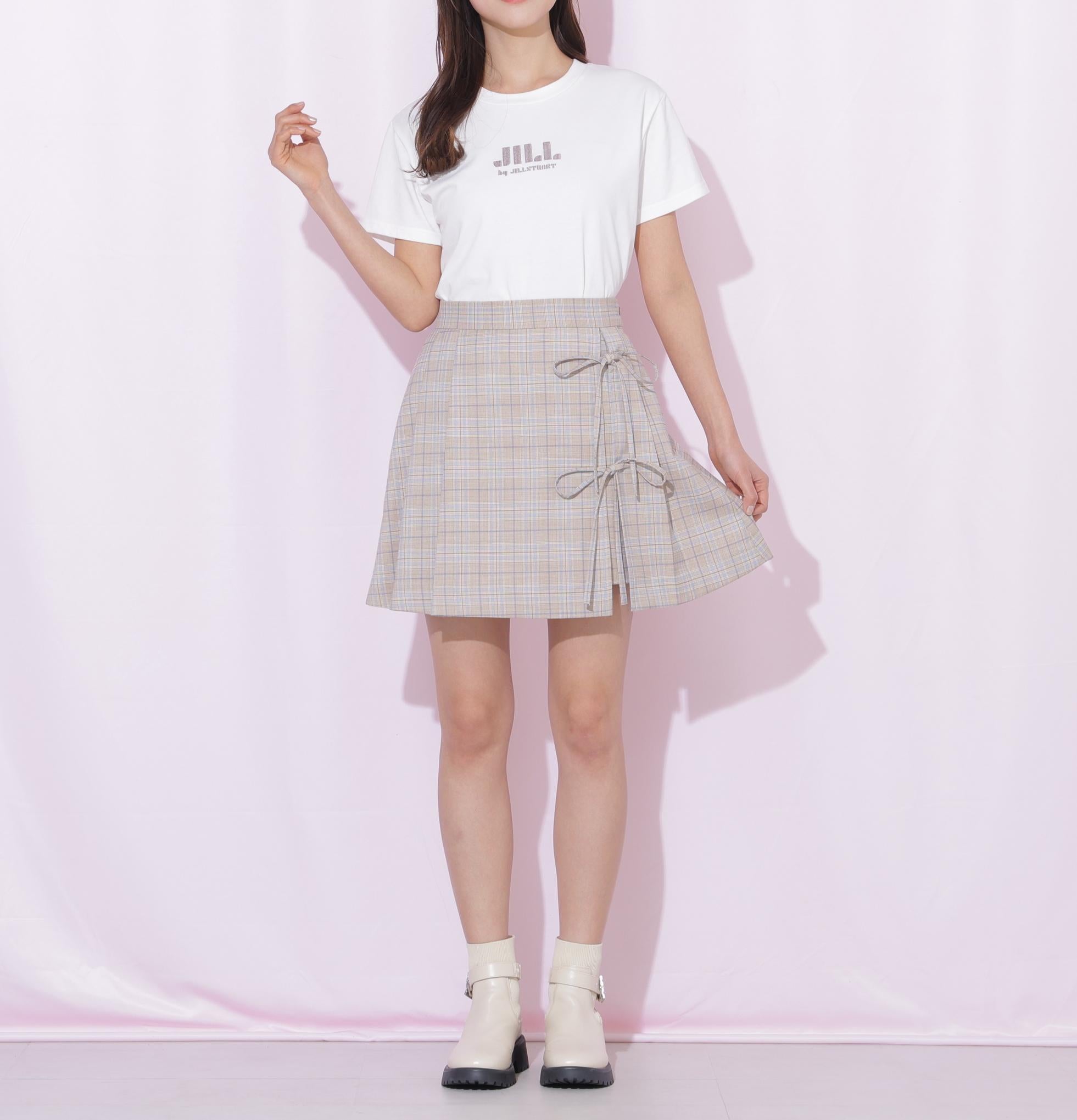 刺繍ロゴTシャツオーガニックコットン ホワイトモカ