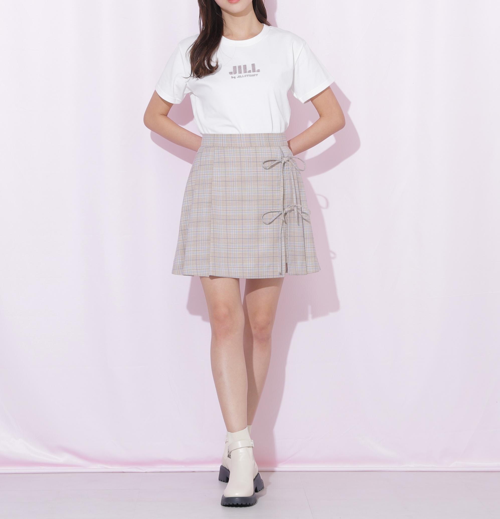 刺繍ロゴTシャツオーガニックコットン ホワイトモカ