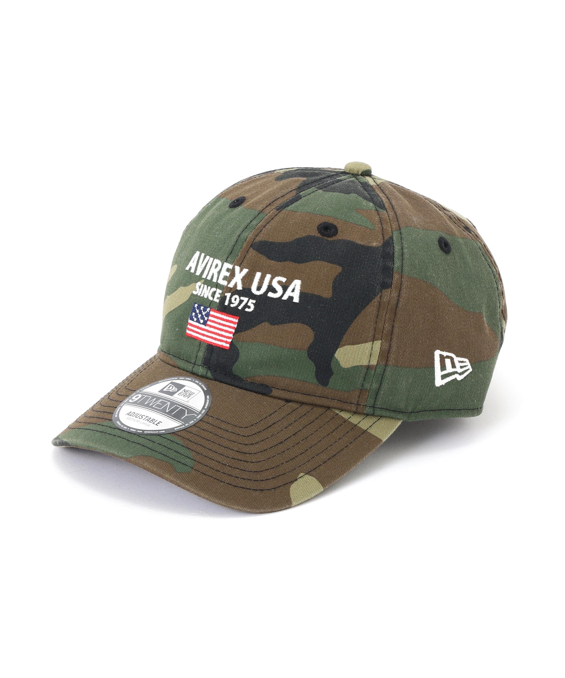 直営店限定/×ニューエラ ポロキャップ USA国旗/ AVI>EX×NEW E>A 9TWENTY POLO CAP カモ4
