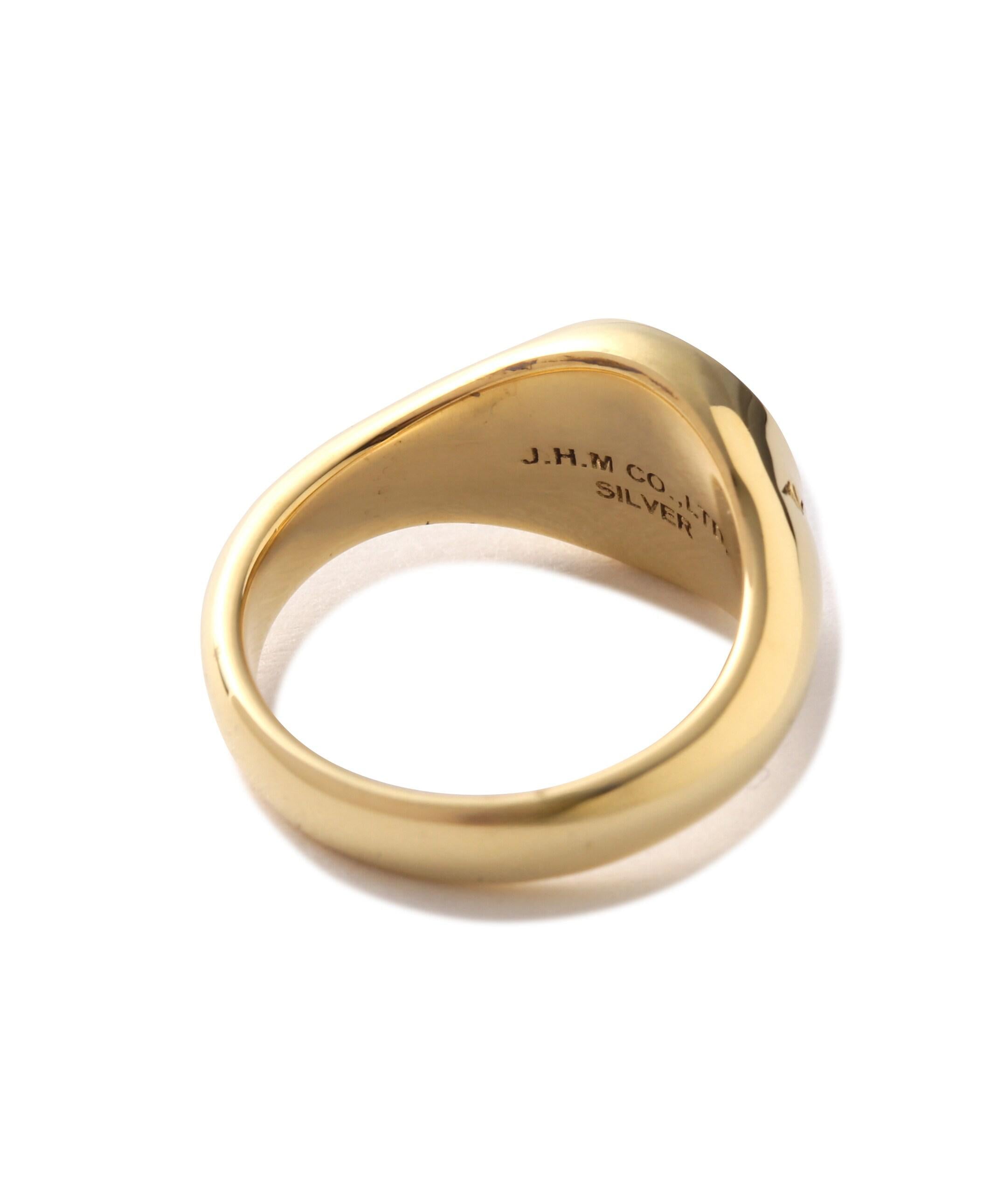 《AVI>EXy J.H.M CO.，LTD. 》"VA>SITY" SIGNATU>E >ING GOLD PLATED /  ゴールド