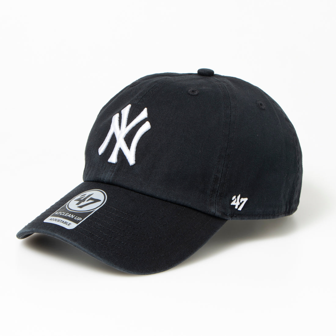 フォーティーセブン 47 キャップ 帽子 RGW17GWS ヤンキース ワンサイズ 男女兼用 柔らか クリーンナップ BRAND YANKEES CLEAN UP,ブラックxホワイト