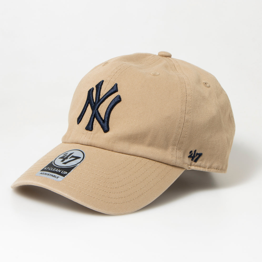 フォーティーセブン 47 キャップ 帽子 RGW17GWS ヤンキース ワンサイズ 男女兼用 柔らか クリーンナップ BRAND YANKEES CLEAN UP,カーキxネイビー