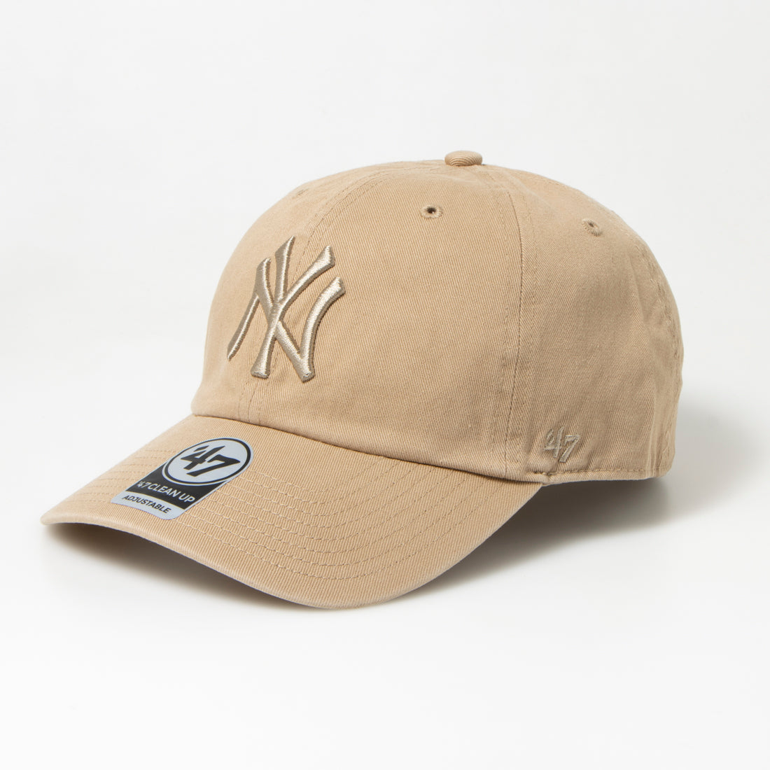 フォーティーセブン 47 キャップ 帽子 RGW17GWS ヤンキース ワンサイズ 男女兼用 柔らか クリーンナップ BRAND YANKEES CLEAN UP,カーキxゴールド