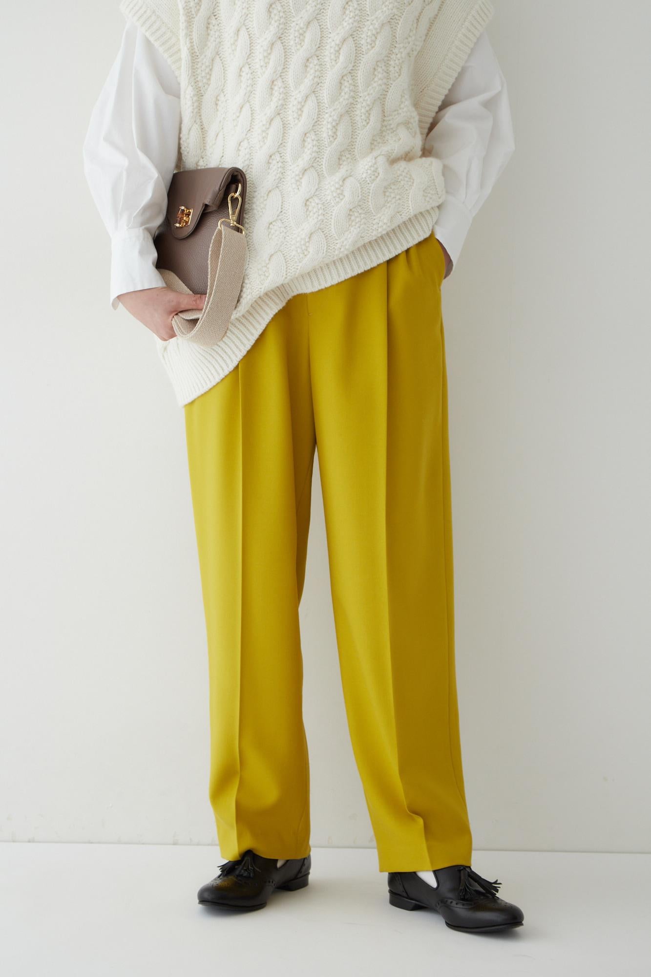 ◆ツイルカラーパンツ イエロー