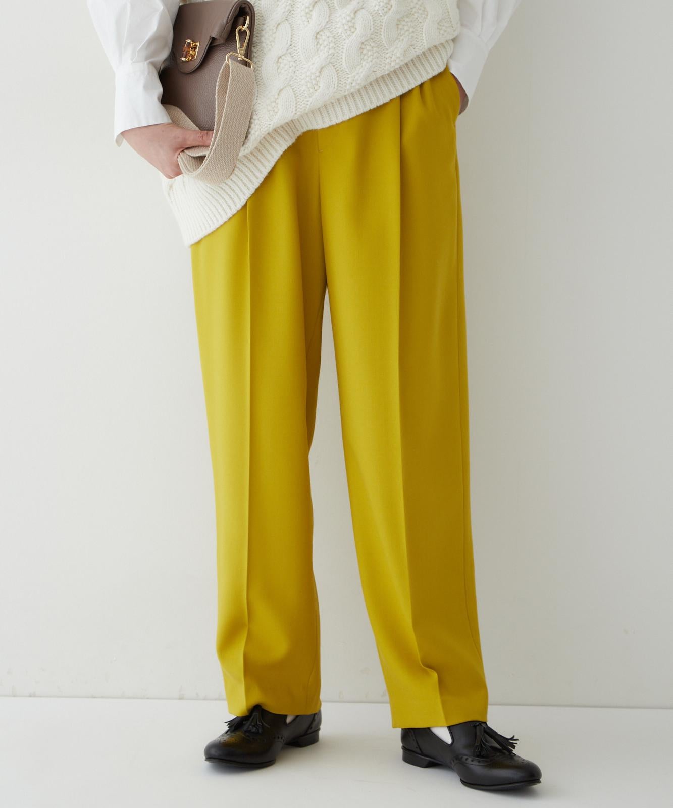 ◆ツイルカラーパンツ イエロー