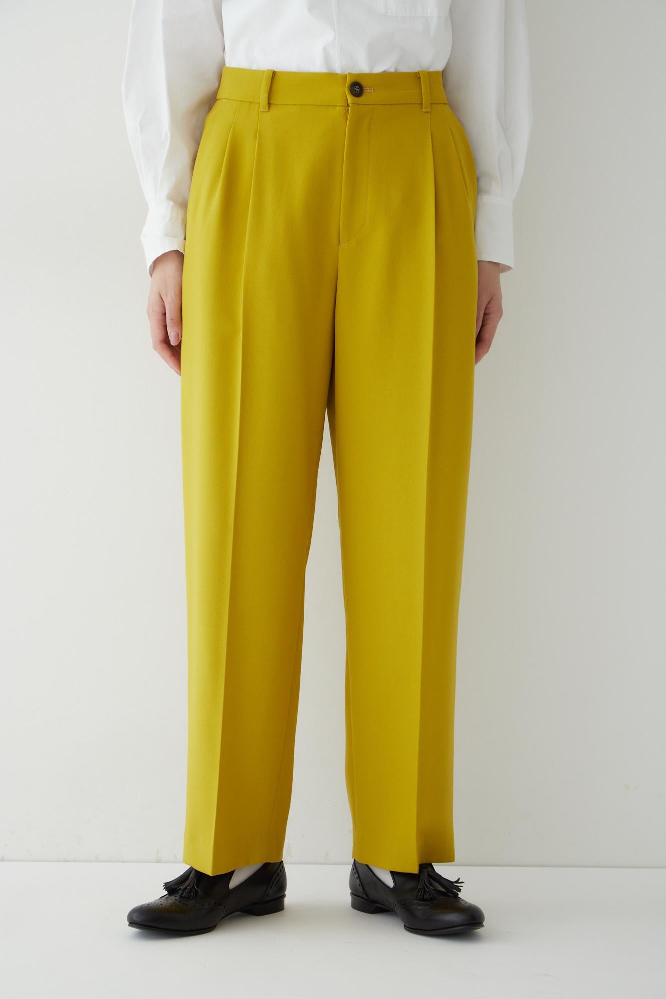 ◆ツイルカラーパンツ イエロー
