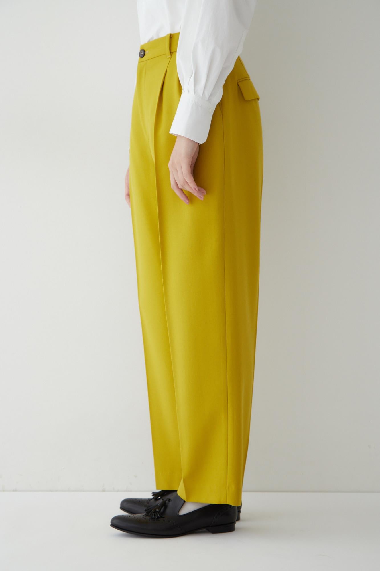 ◆ツイルカラーパンツ イエロー