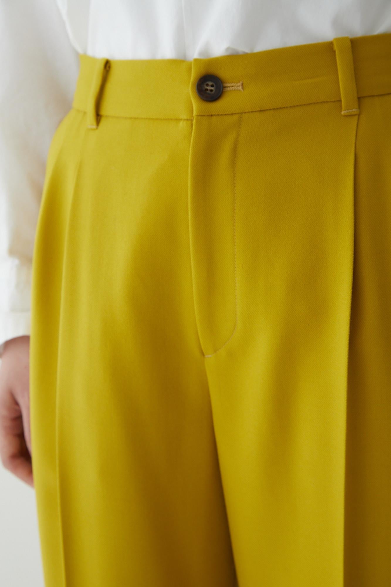 ◆ツイルカラーパンツ イエロー