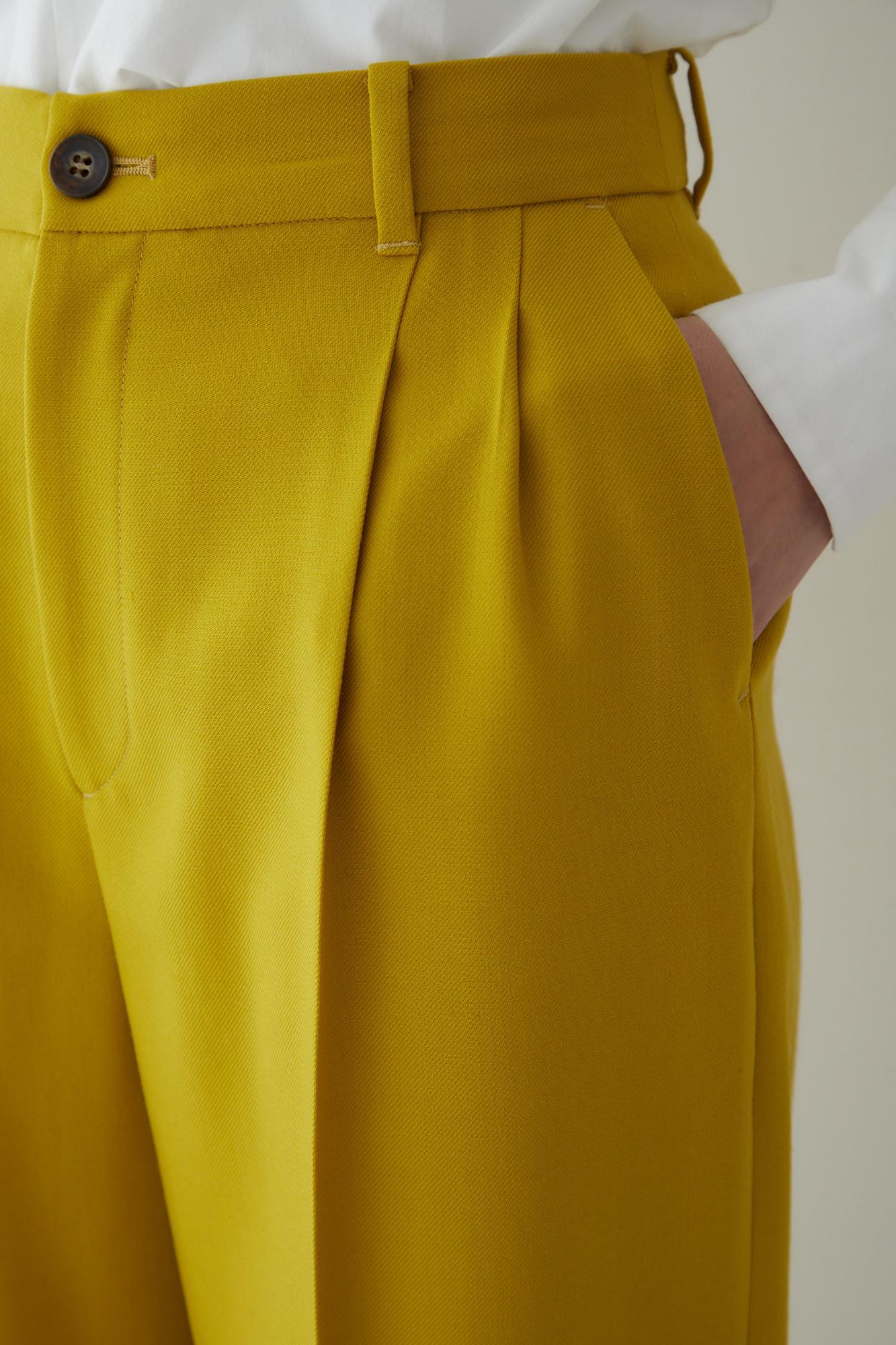 ◆ツイルカラーパンツ イエロー