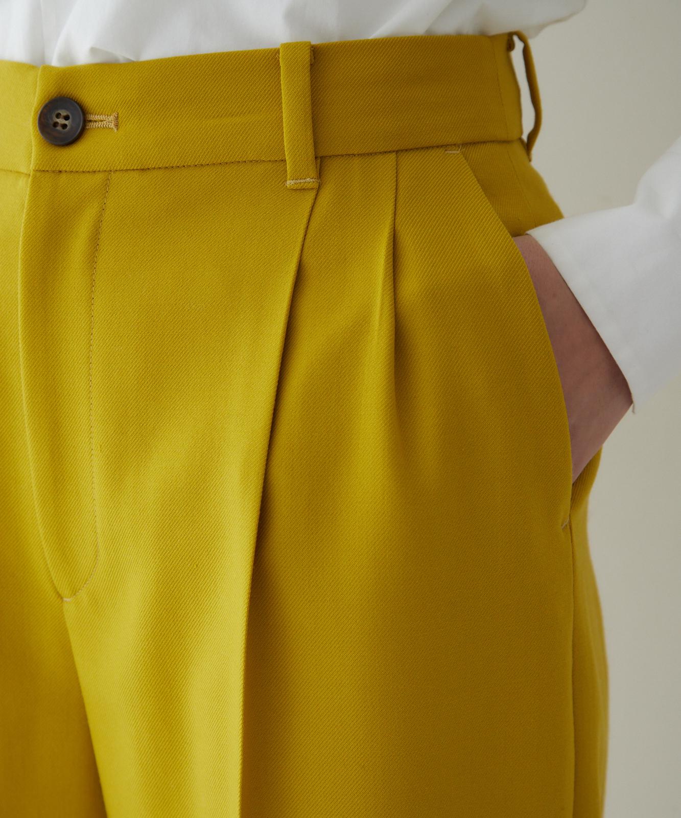 ◆ツイルカラーパンツ イエロー