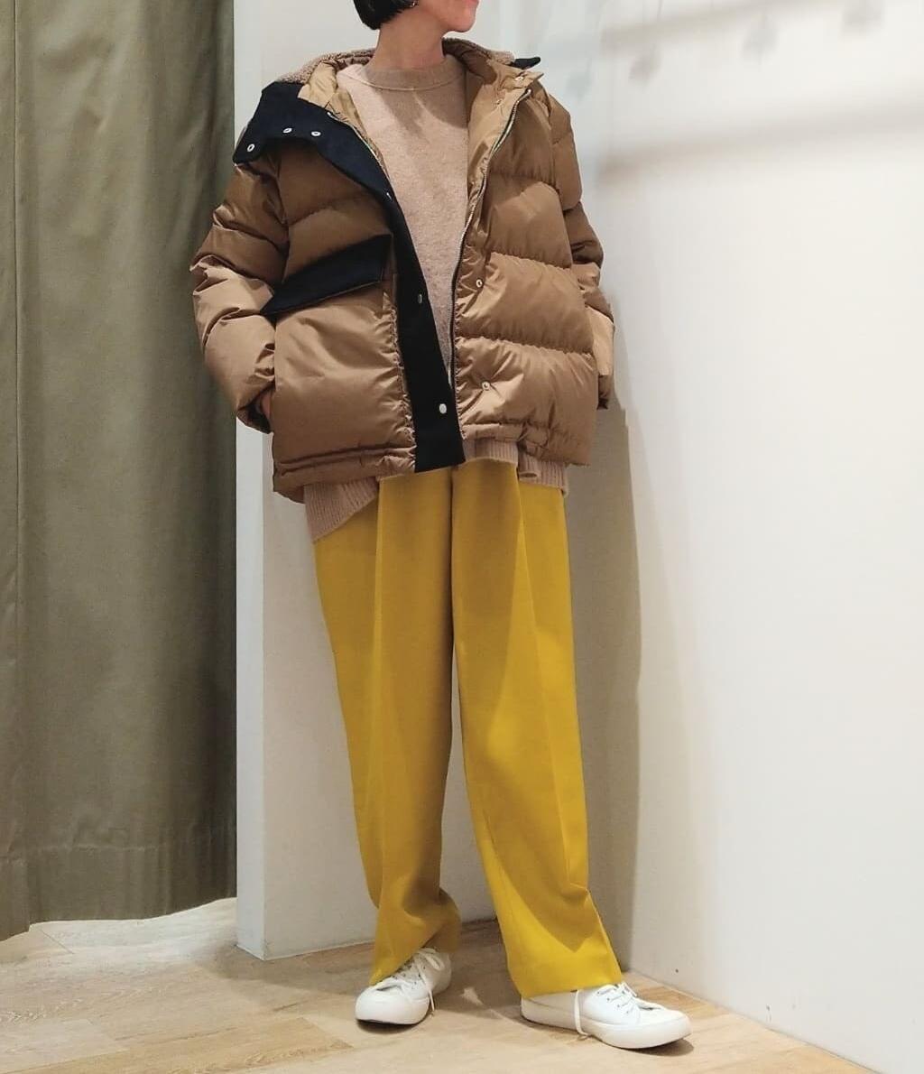 ◆ツイルカラーパンツ イエロー