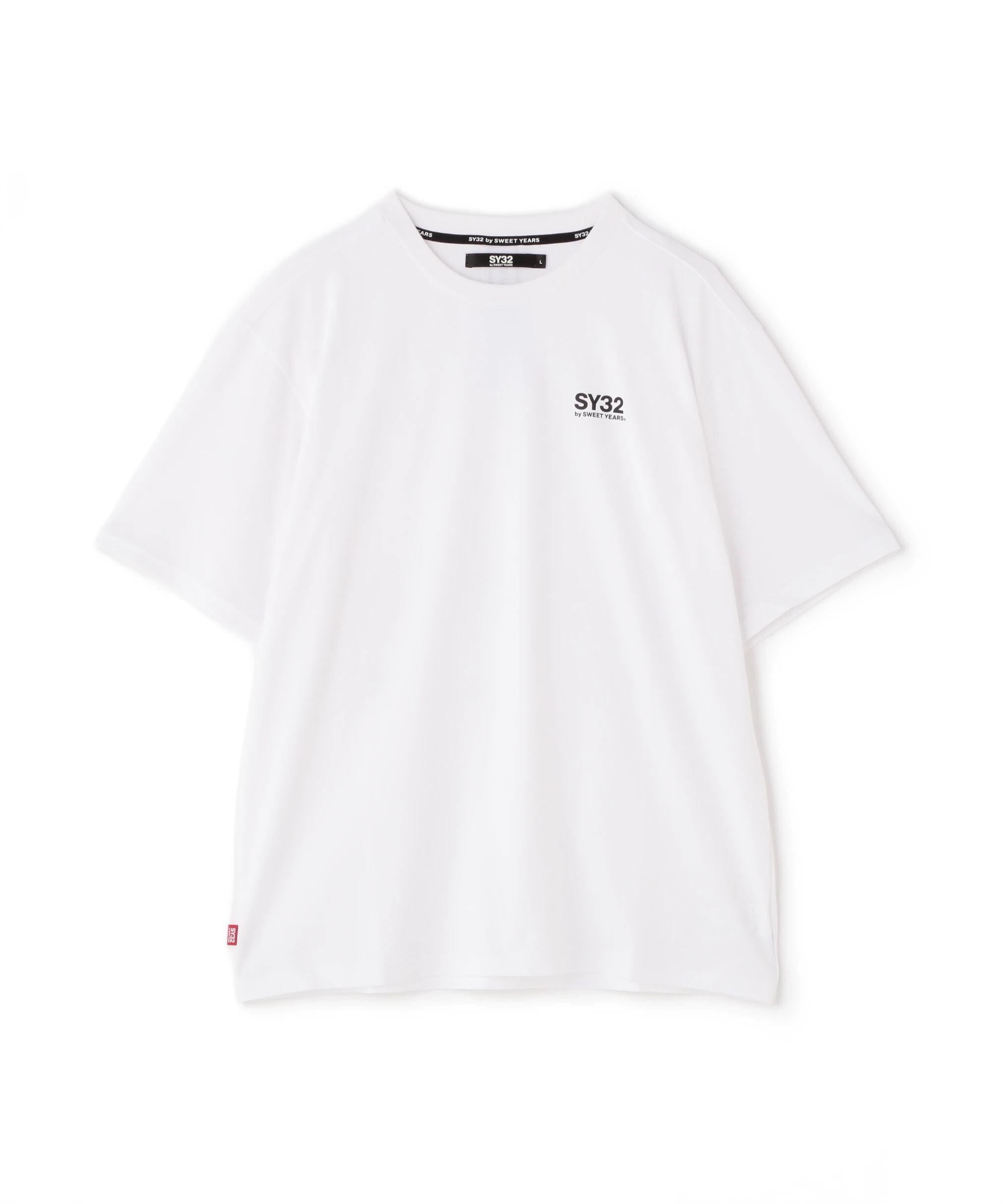SY32 y SWEET YEA>S/エスワイサーティトゥ バイ スィートイヤーズ/RASIC LOGO TAPE TEE ホワイト