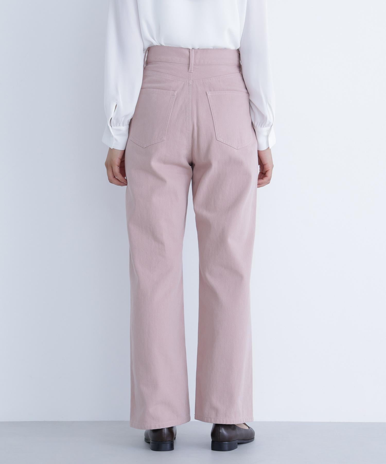 私に“ちょうどいい”ワイドストレートパンツ ピンク