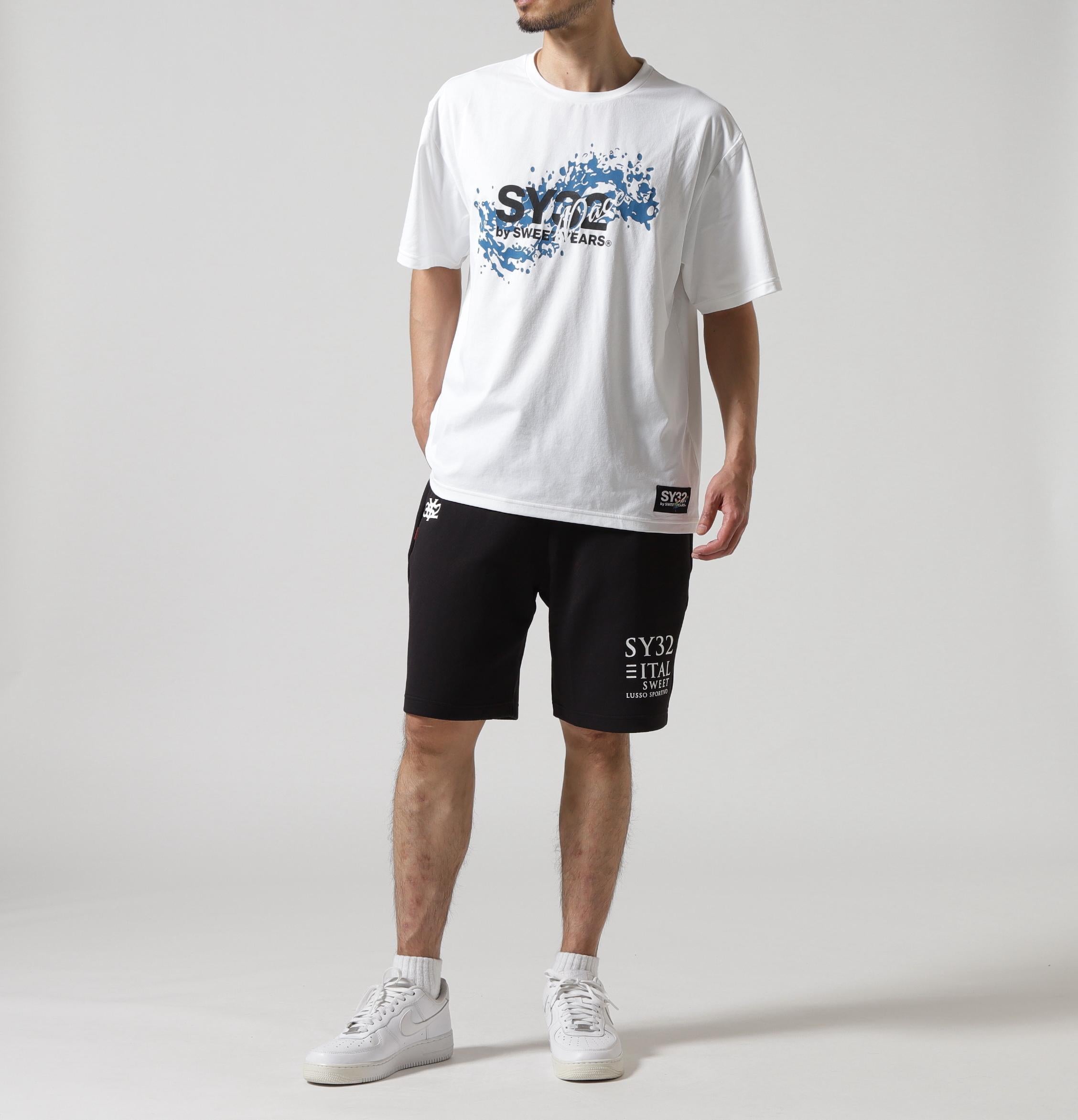 SY32 y SWEET YEA>S /エスワイサーティトゥ バイ スィートイヤーズ/WAVELOGO LOOSE FIT S/S TEE ホワイト