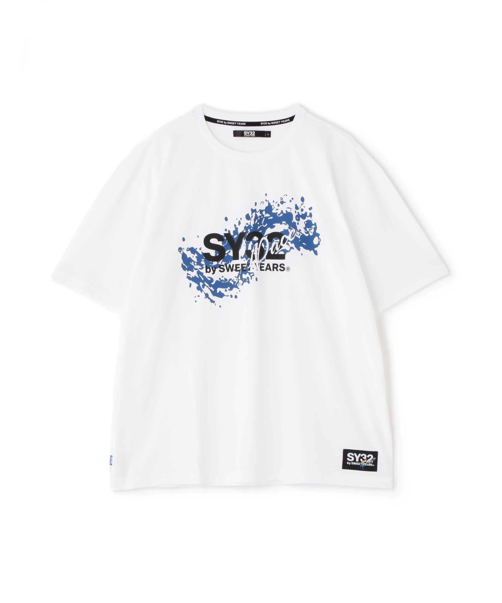 SY32 y SWEET YEA>S /エスワイサーティトゥ バイ スィートイヤーズ/WAVELOGO LOOSE FIT S/S TEE ホワイト