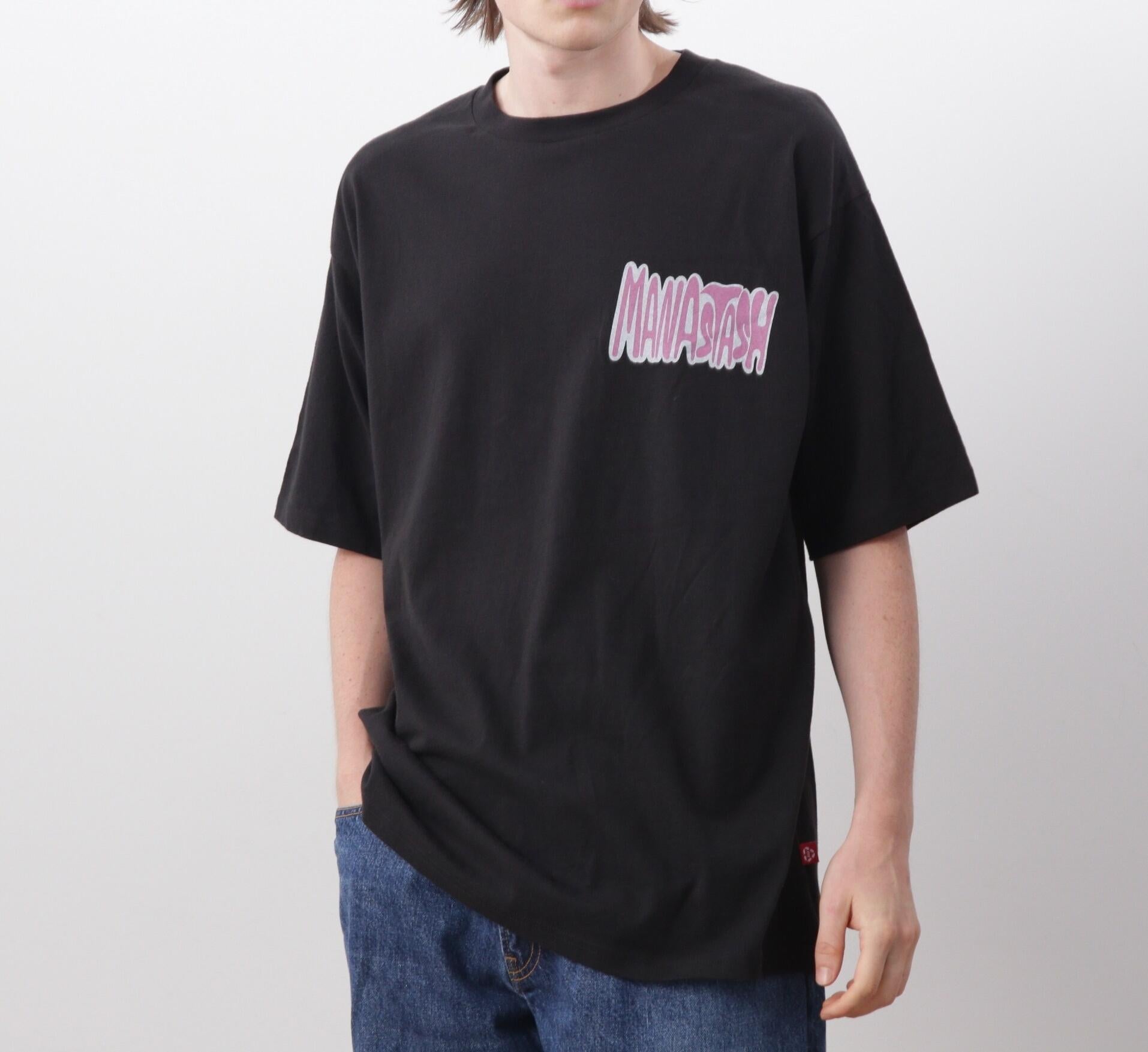 MANASTASH/マナスタッシュ/RE:CTN L/S TEE DT SEATTLE ブラック