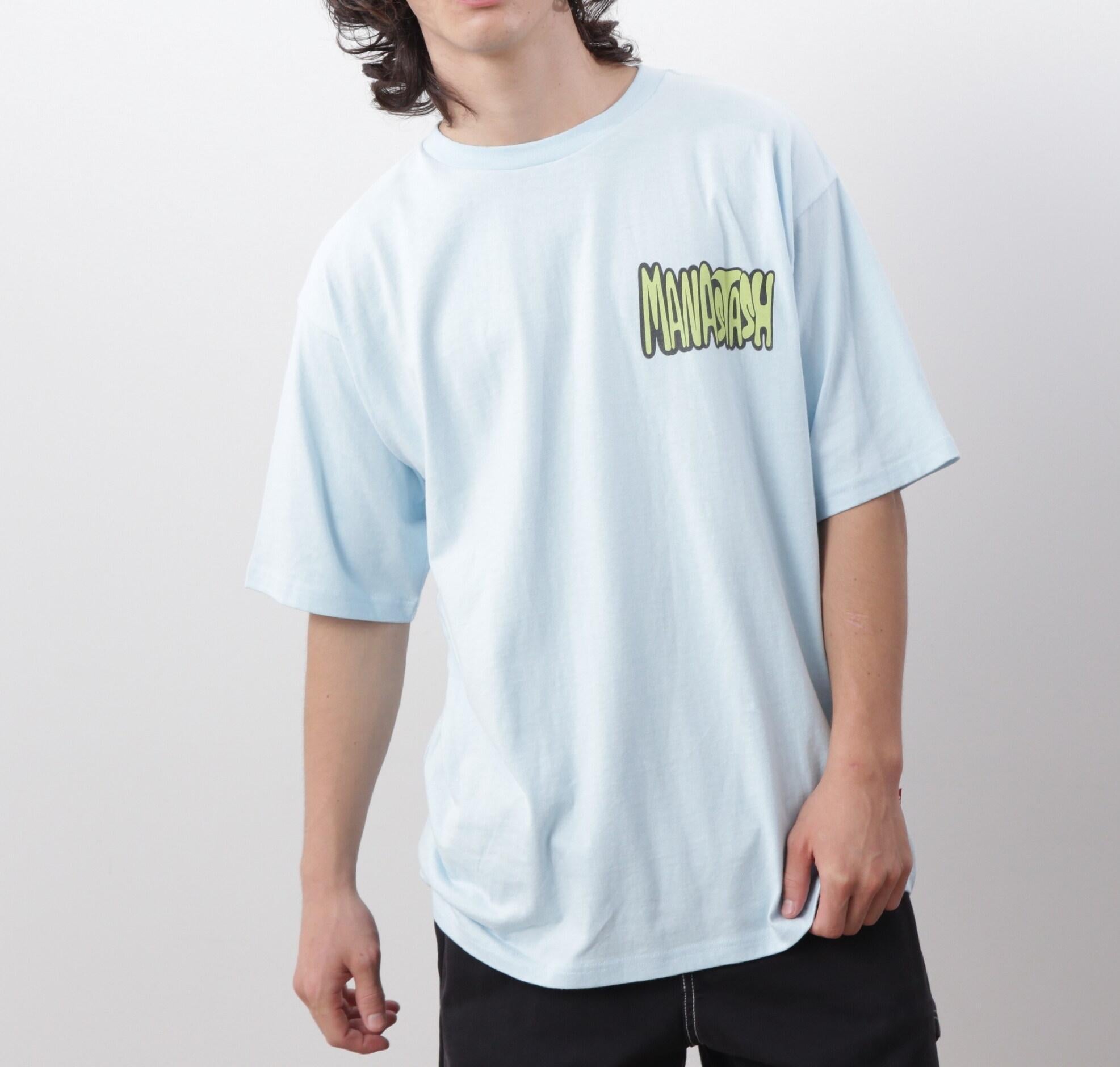 MANASTASH/マナスタッシュ/RE:CTN L/S TEE DT SEATTLE ライトブルー3