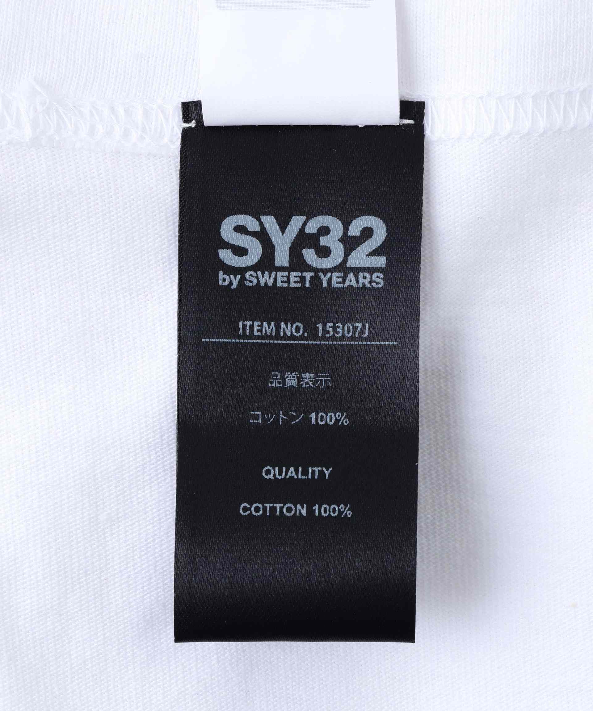 SY32 y SWEET YEA>S/エスワイサーティトゥ バイ スィートイヤーズ/INKJET G>UNGE TEE ホワイト