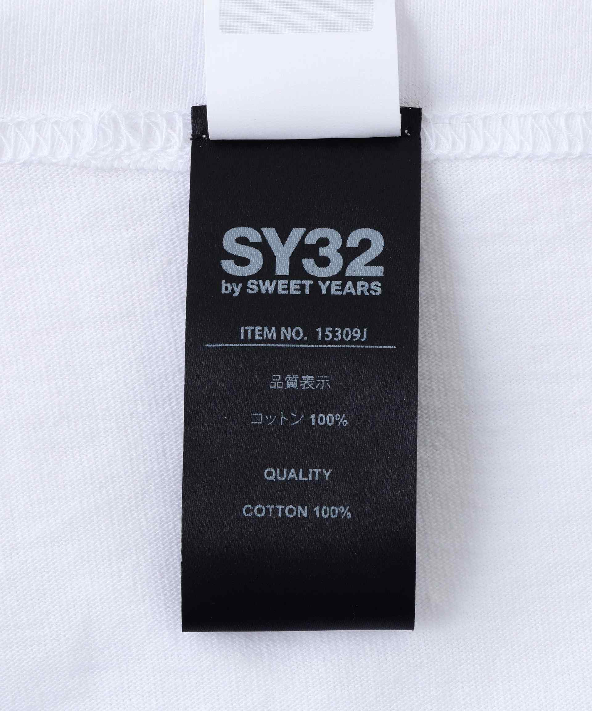 SY32 by SWEET YEARS/Cursive Logo Rhinestone TE