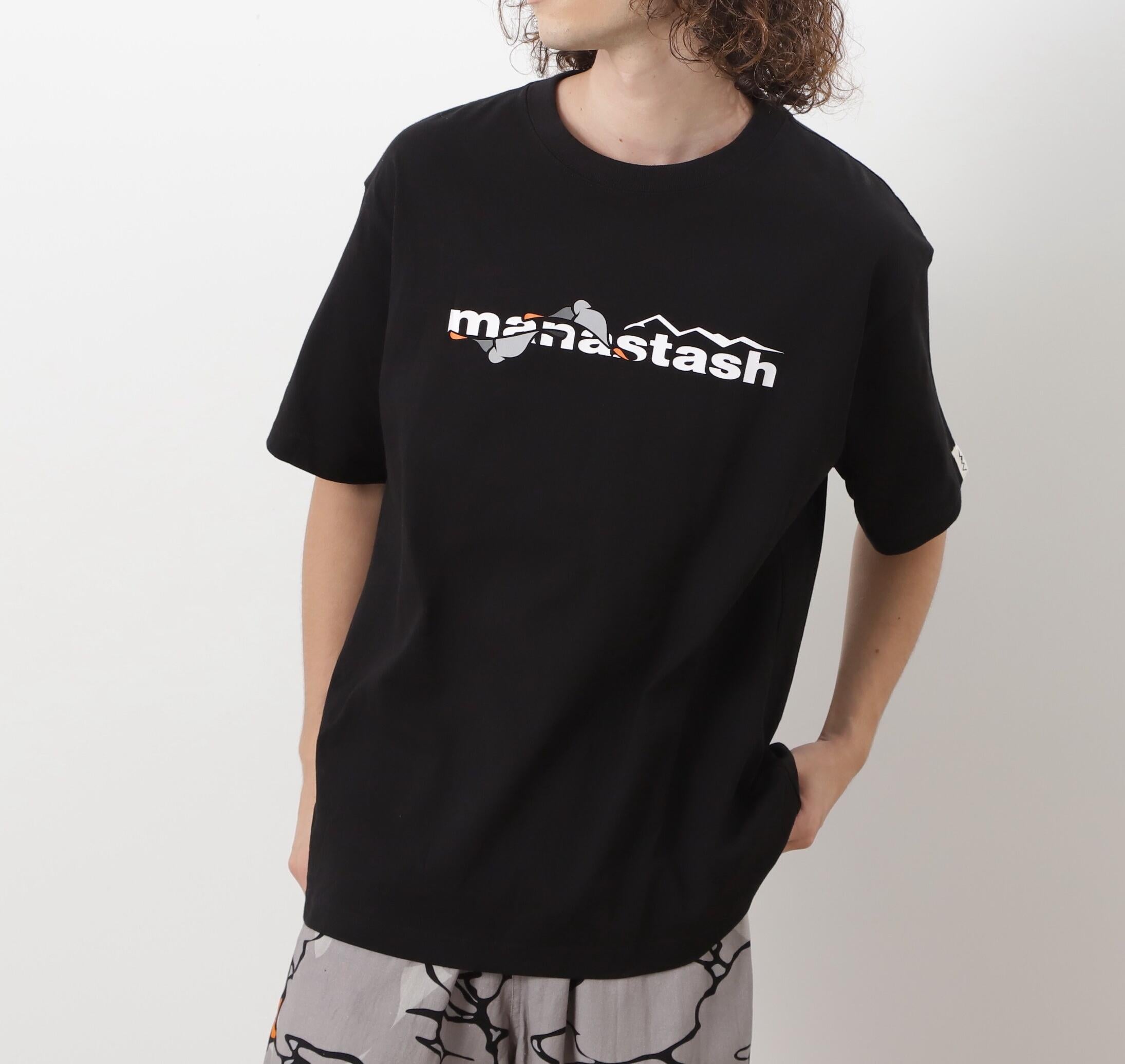 MANASTASH/マナスタッシュ/MHAK LOGO  TEE ブラック
