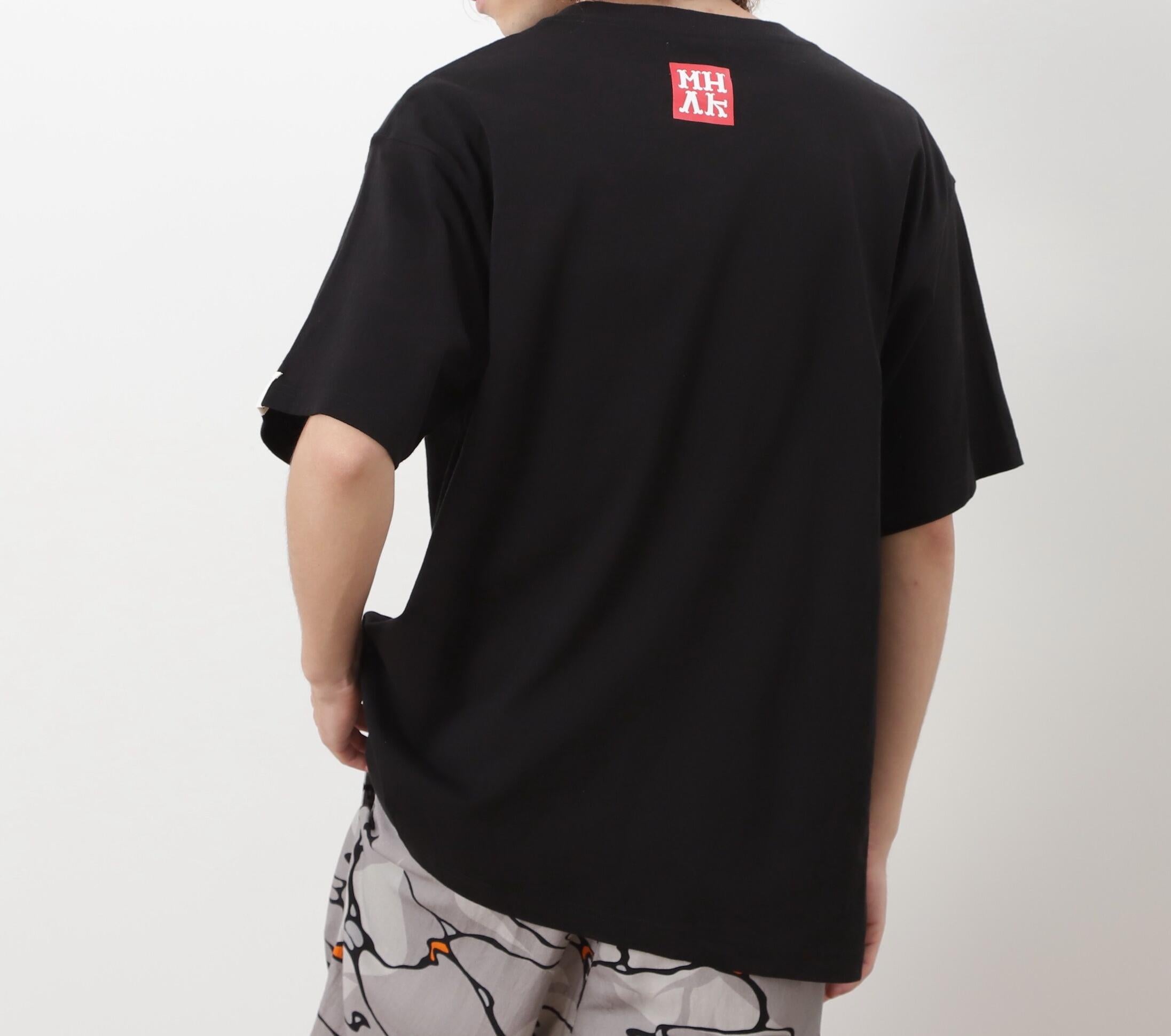 MANASTASH/マナスタッシュ/MHAK LOGO  TEE ブラック