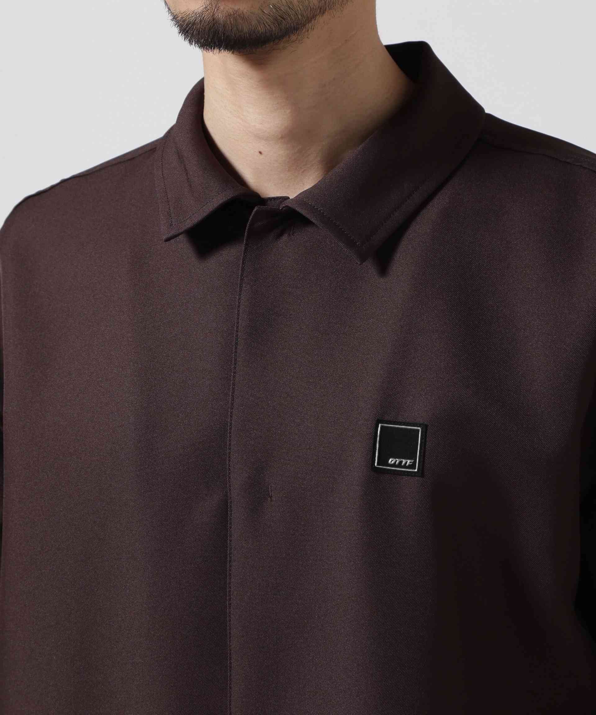 ON THE TU>F<オン ザ ターフcoach shit jacket ブラウン