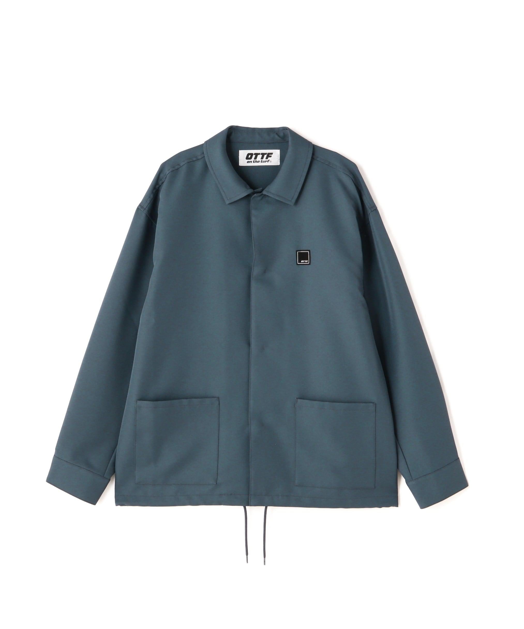 ON THE TU>F<オン ザ ターフcoach shit jacket チャコール