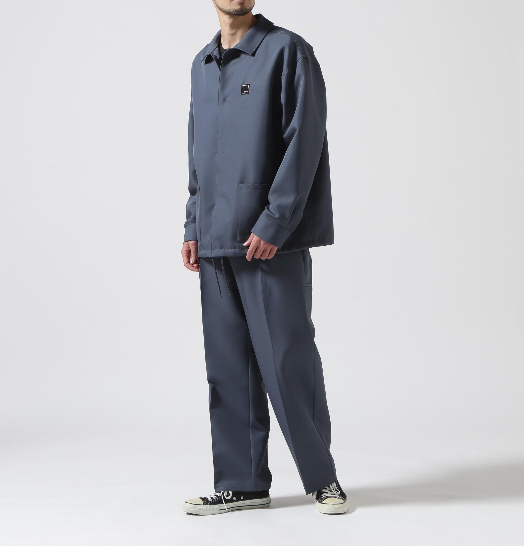 ON THE TU>F<オン ザ ターフcoach shit jacket チャコール