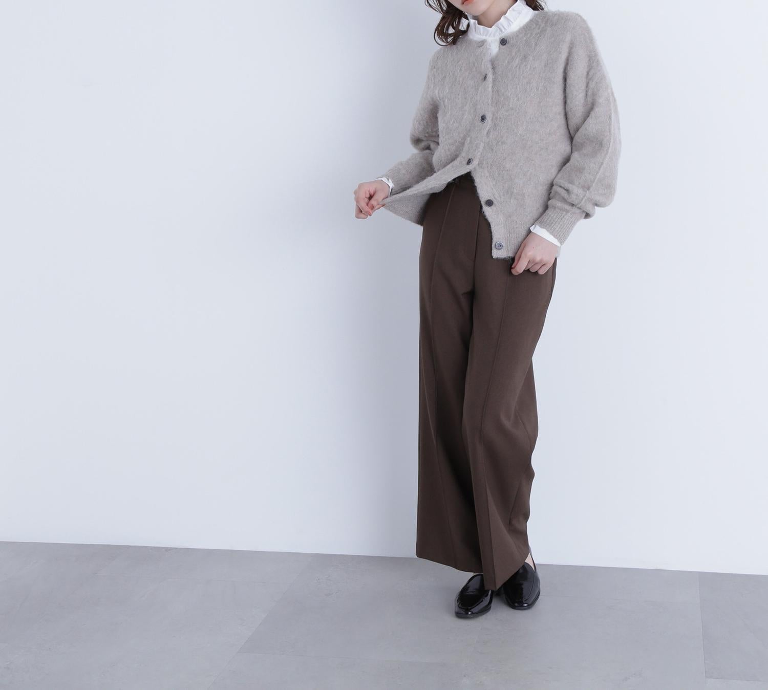 2wayヘアリーカーディガン ベージュ