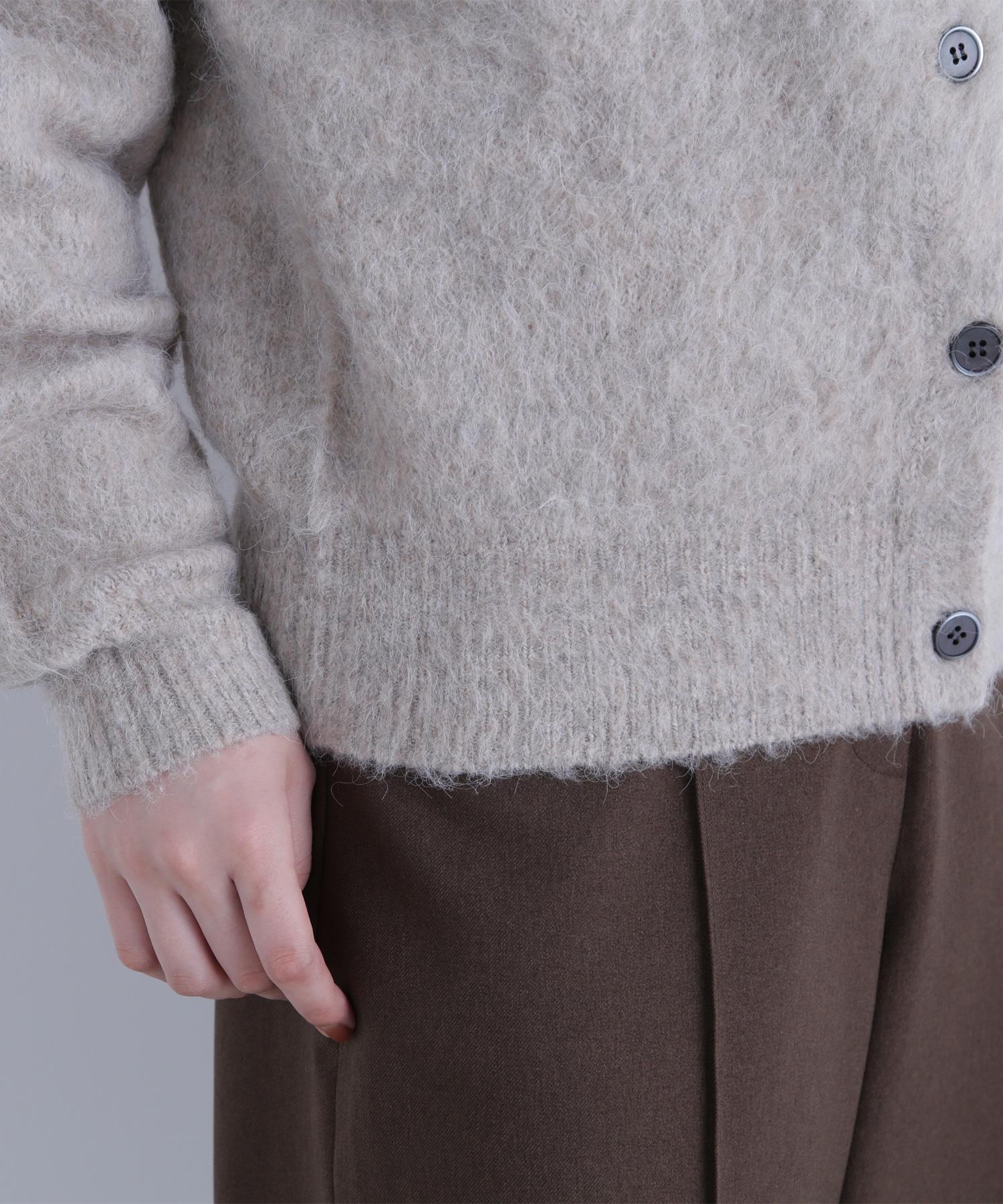 2wayヘアリーカーディガン ベージュ