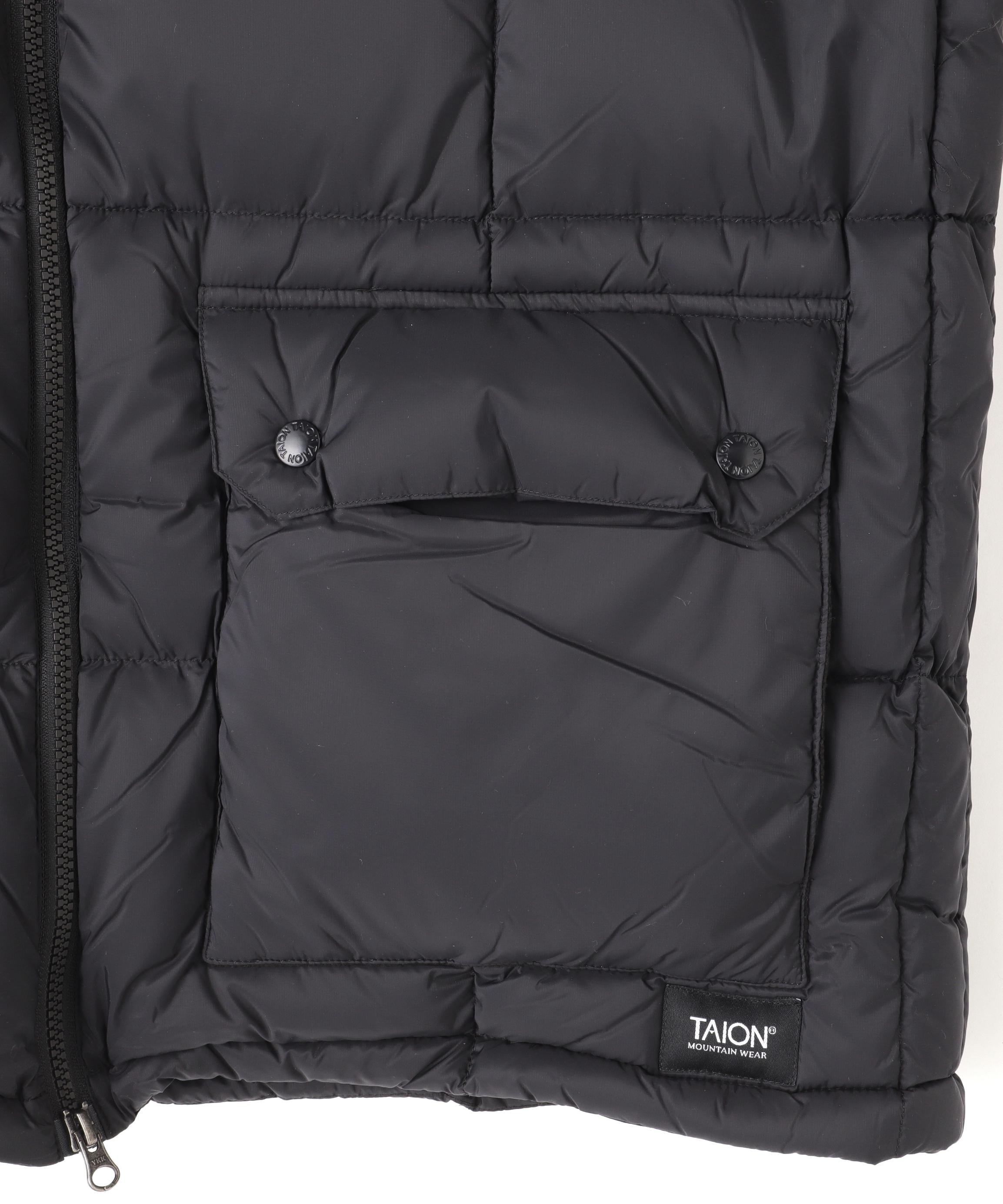 TAION/タイオン/MOUNTAIN DOWN JACKET ブラック