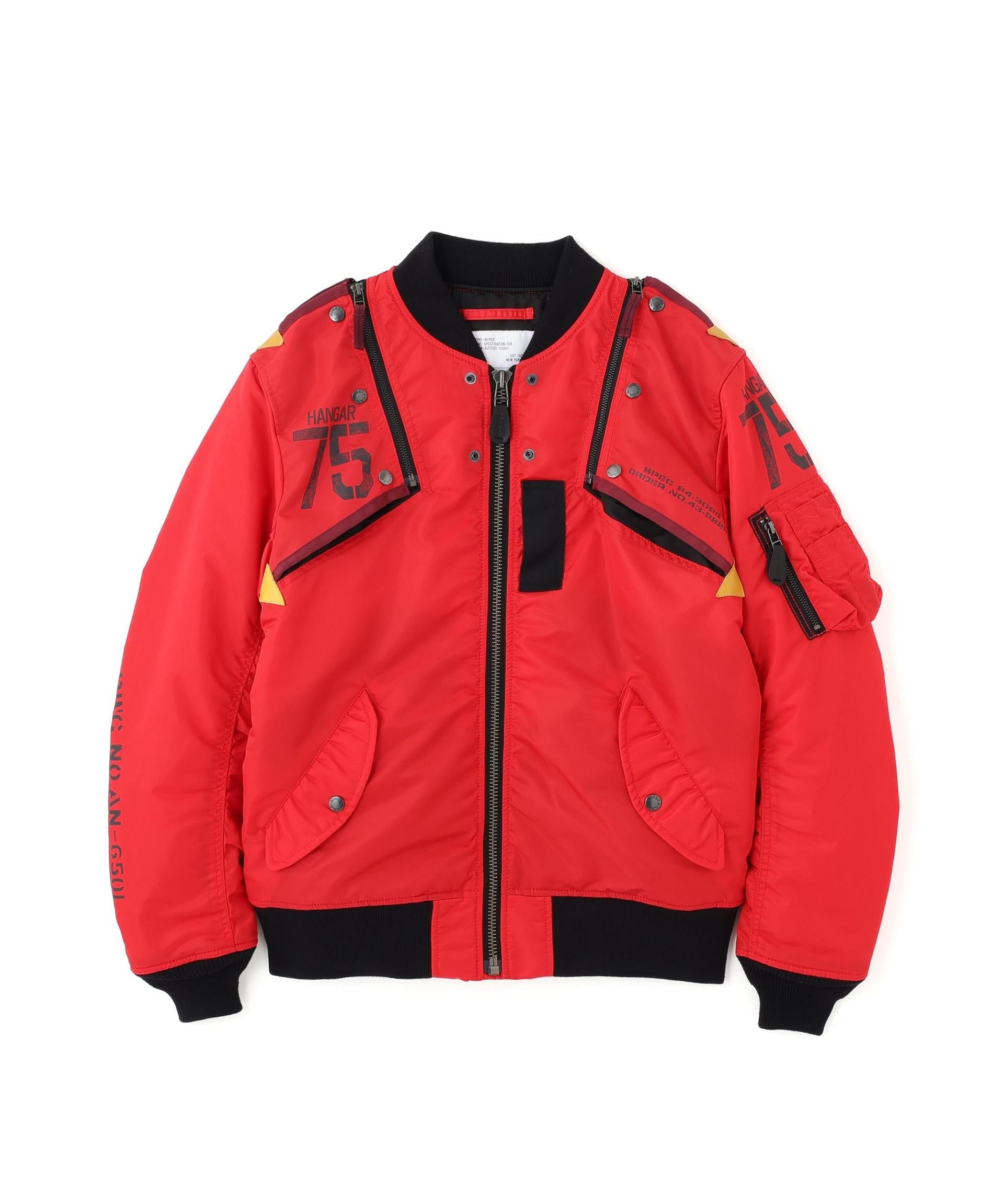 《WER＆DEPOT限定》MA-1 >EMODEL MA>K2/MA-1 リモデル マーク２/AVI>EX/アヴィレックス レッド