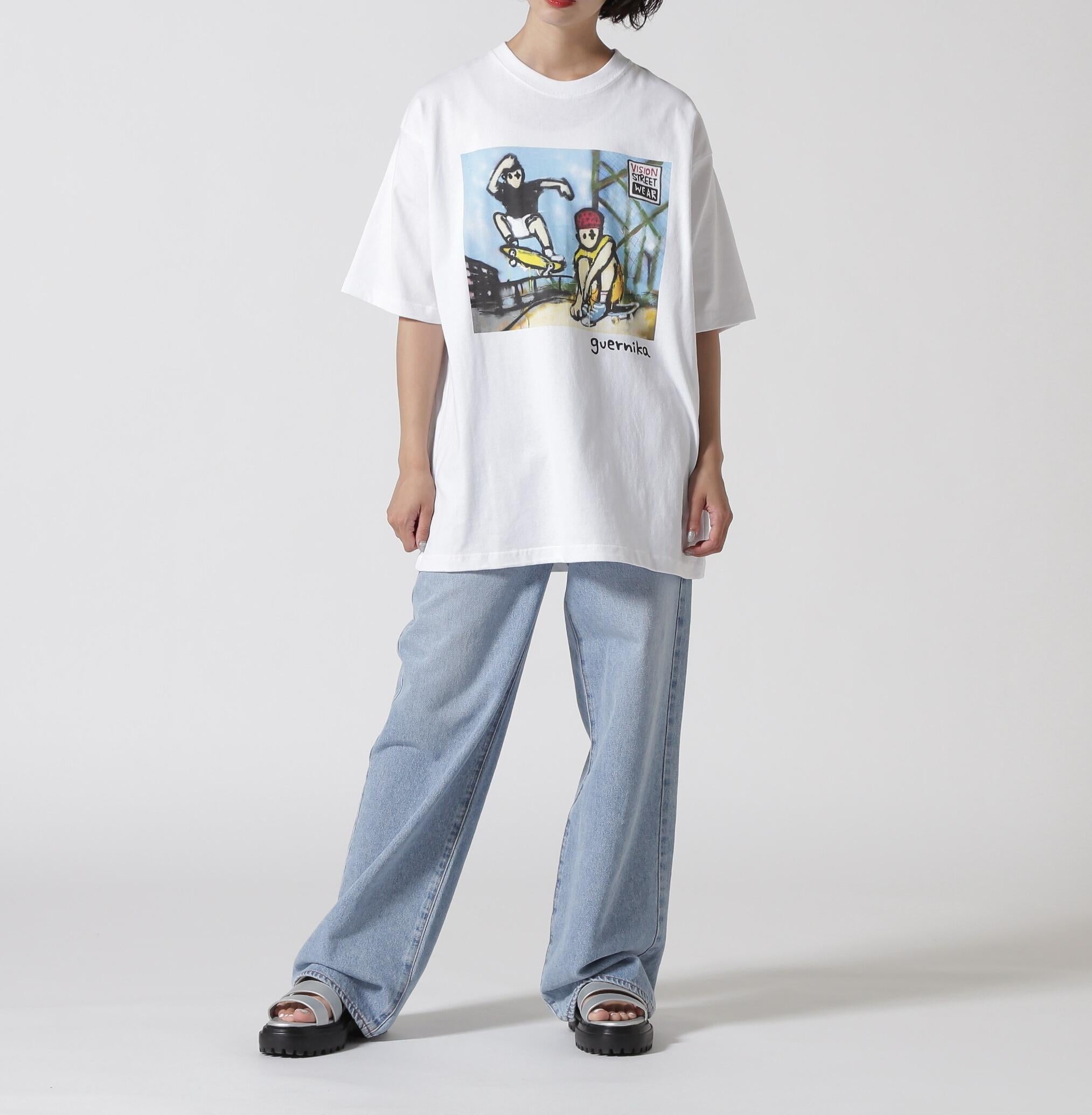 VISION ST>EET WEA> × Guenika/ゲルニカ/アートTee ホワイト